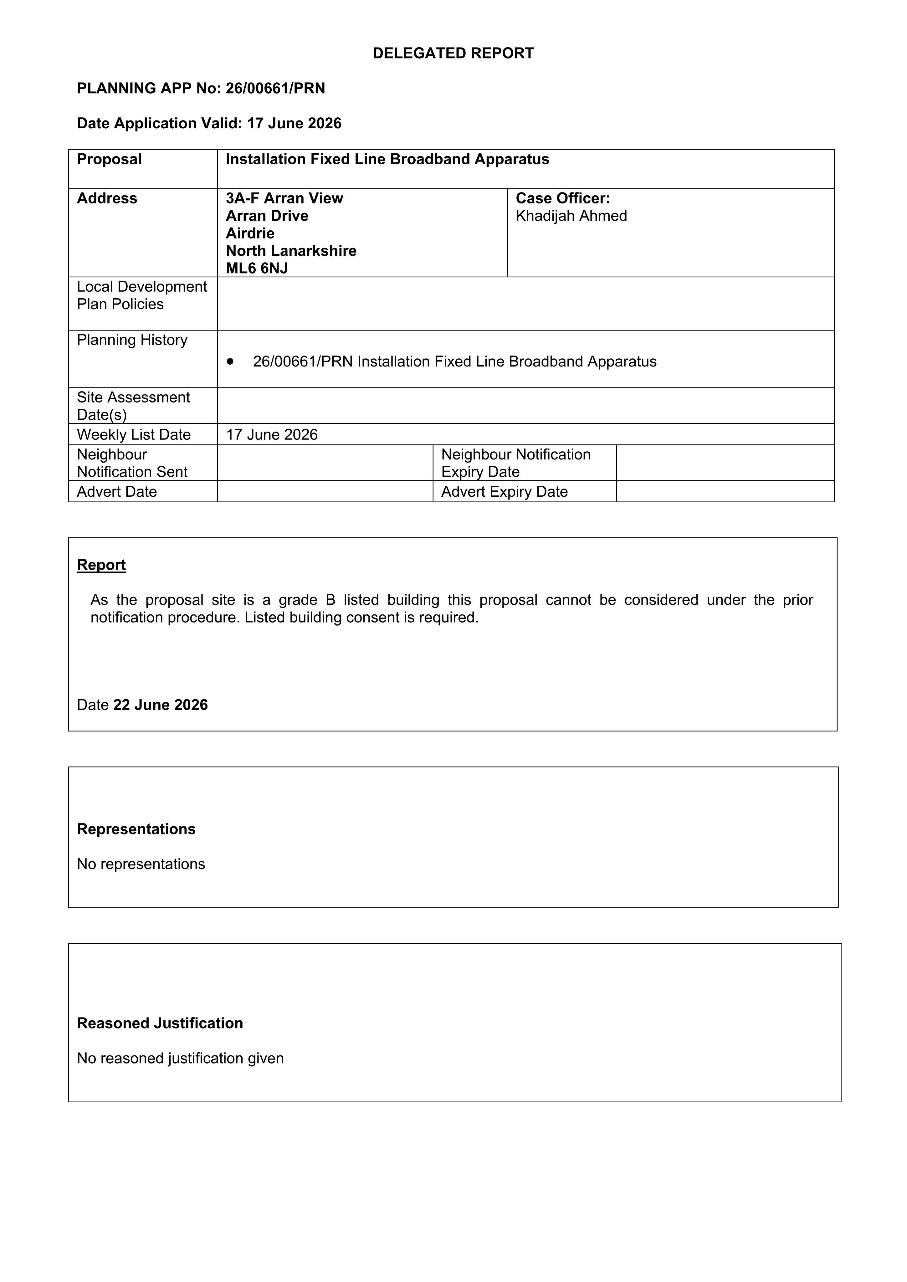 Planning document