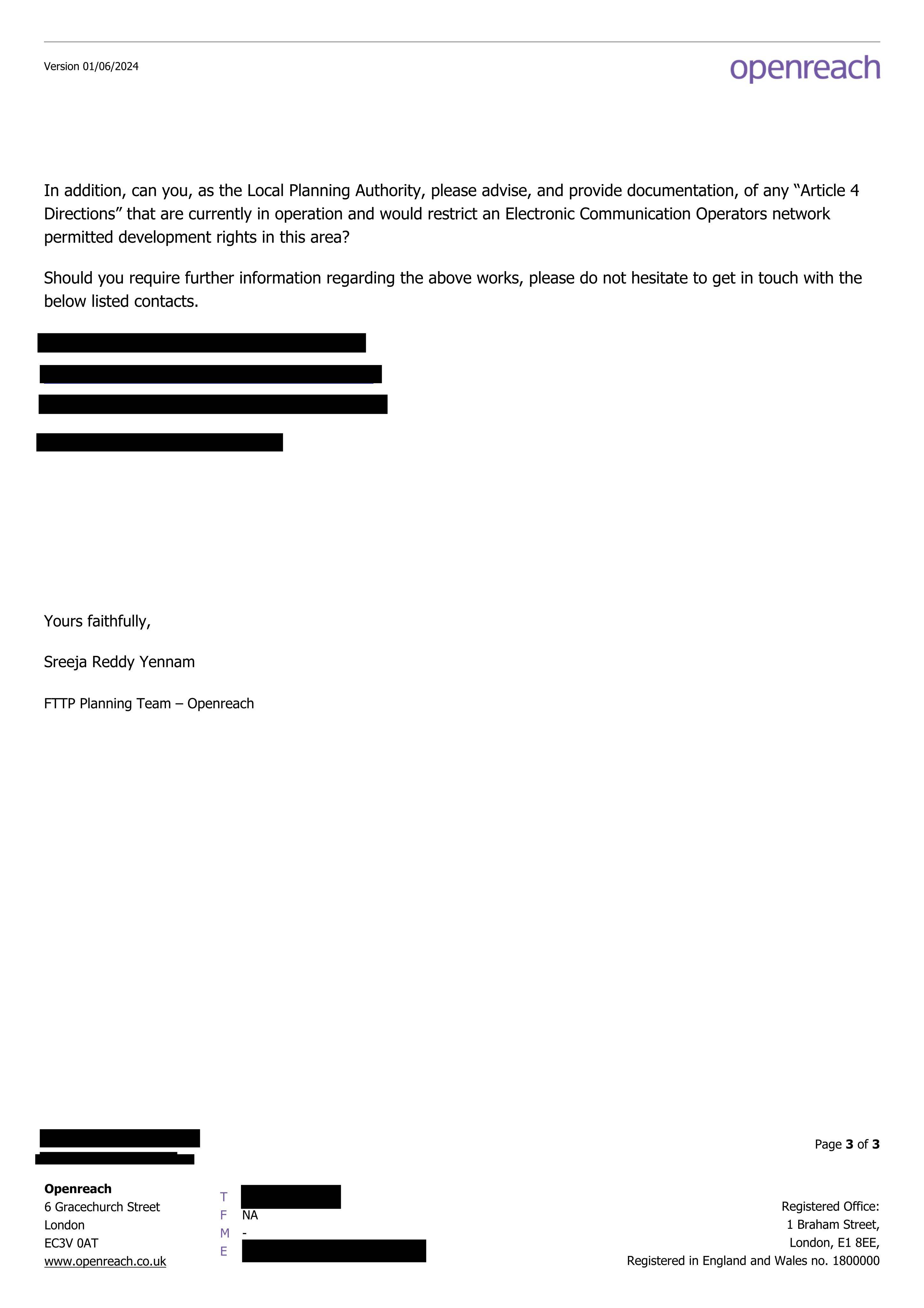 Planning document