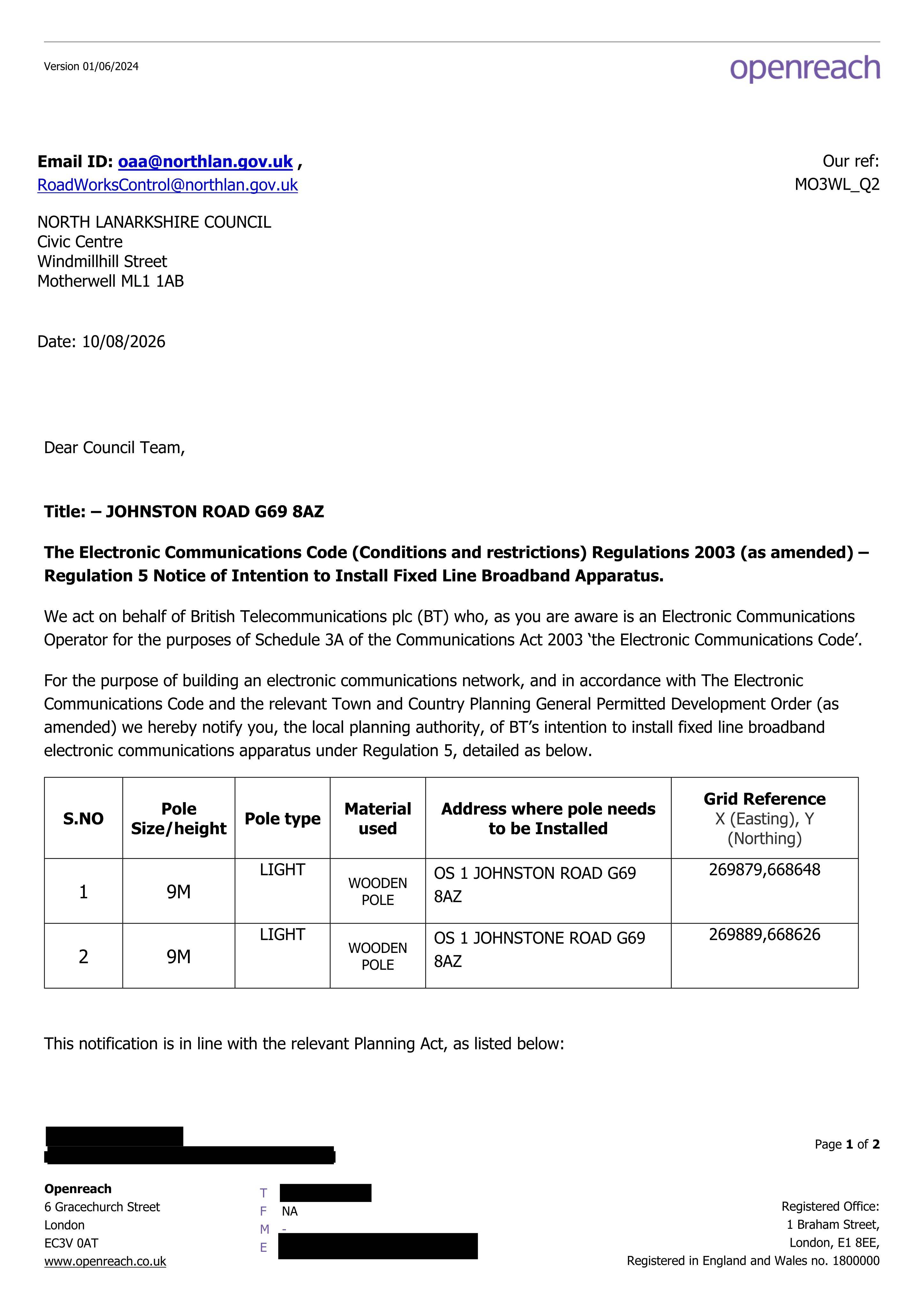 Planning document