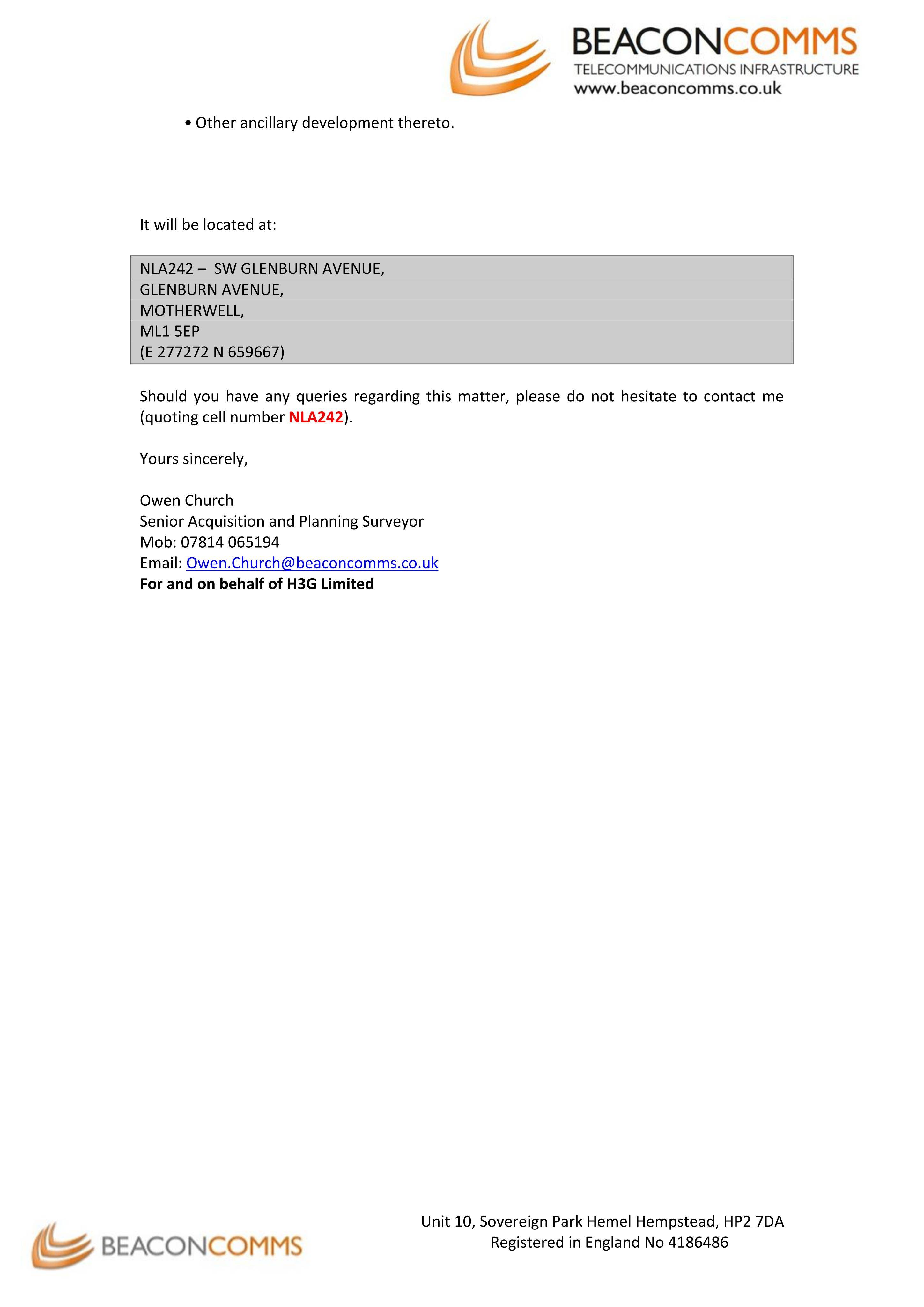 Planning document