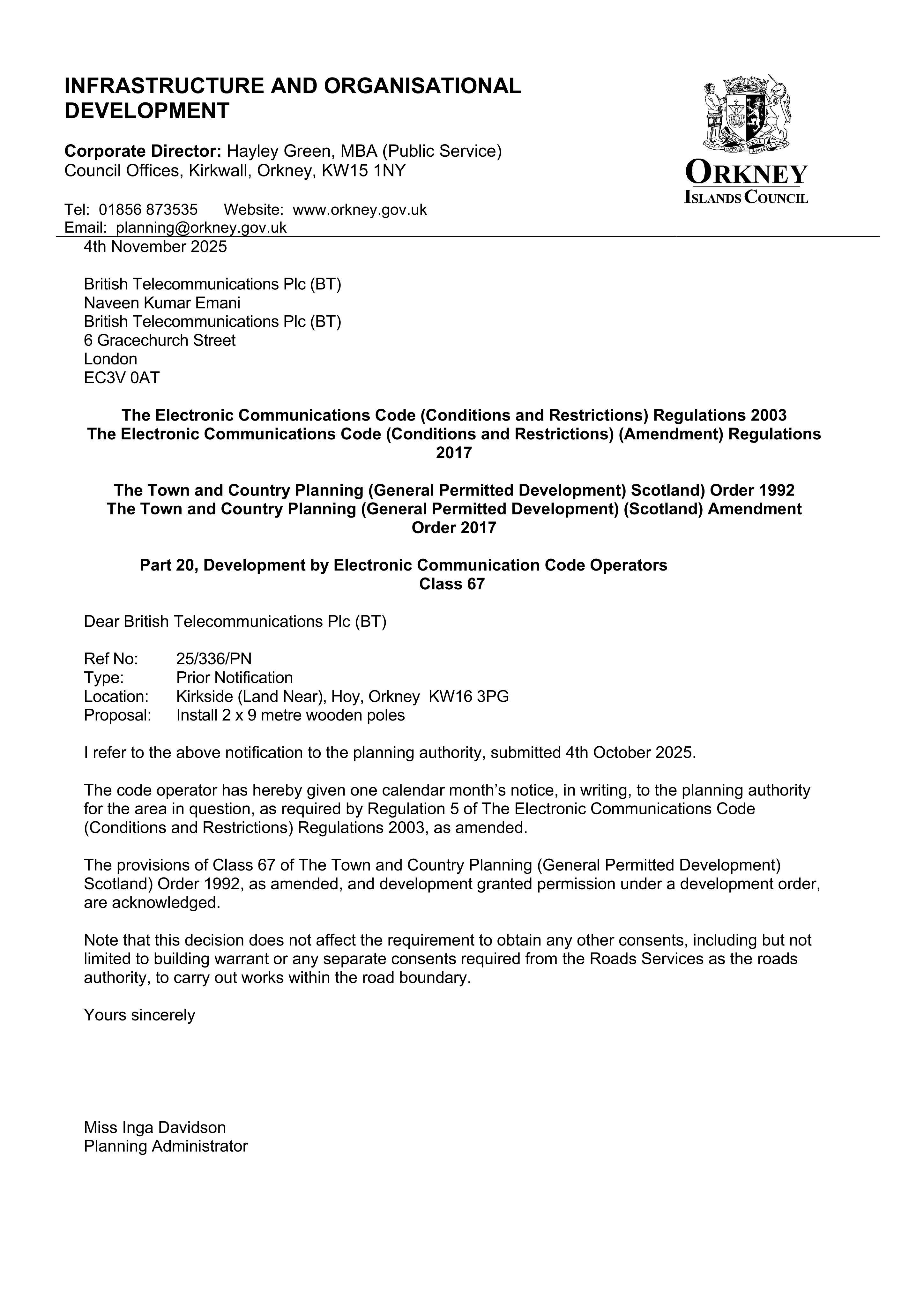 Planning document
