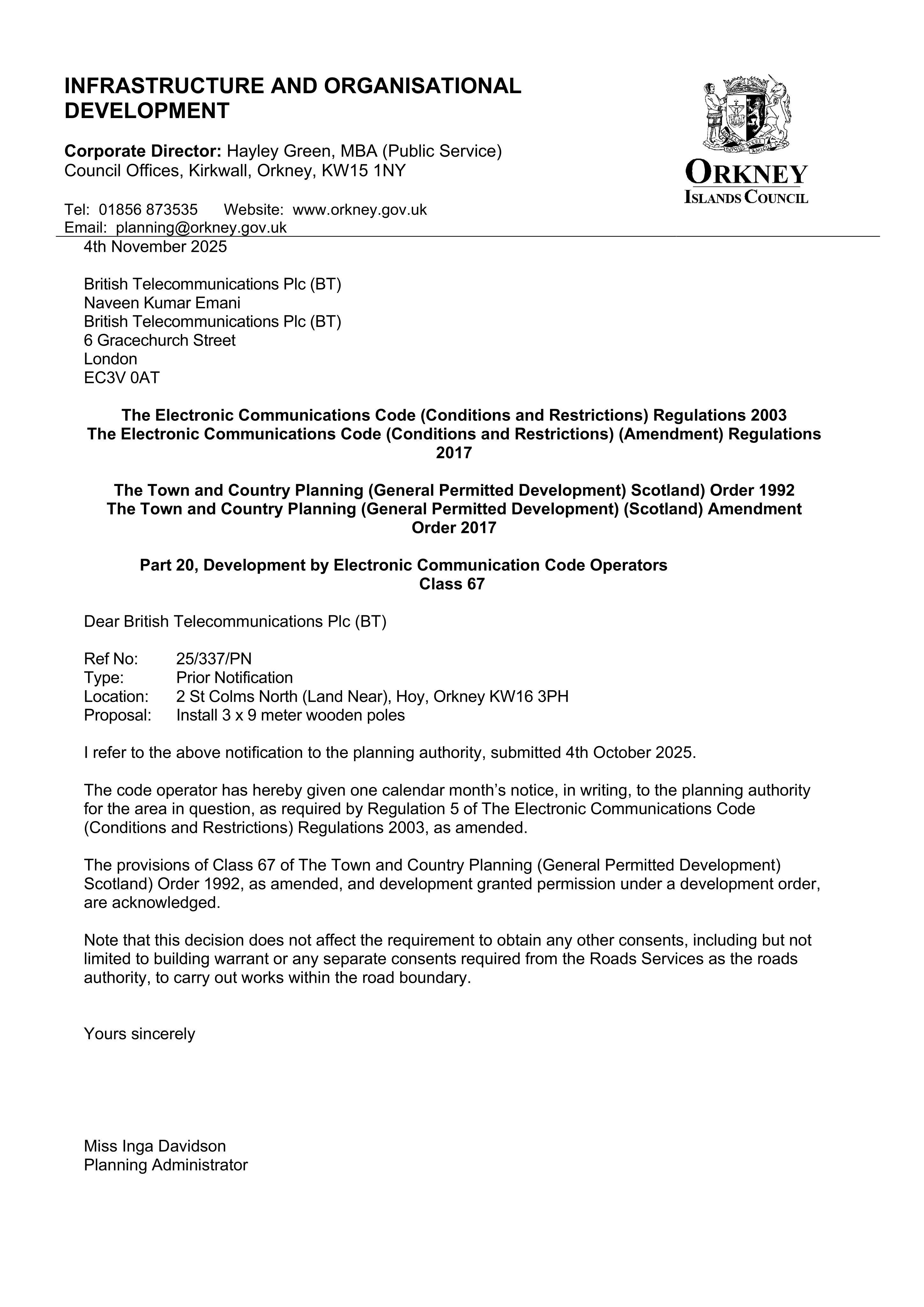 Planning document