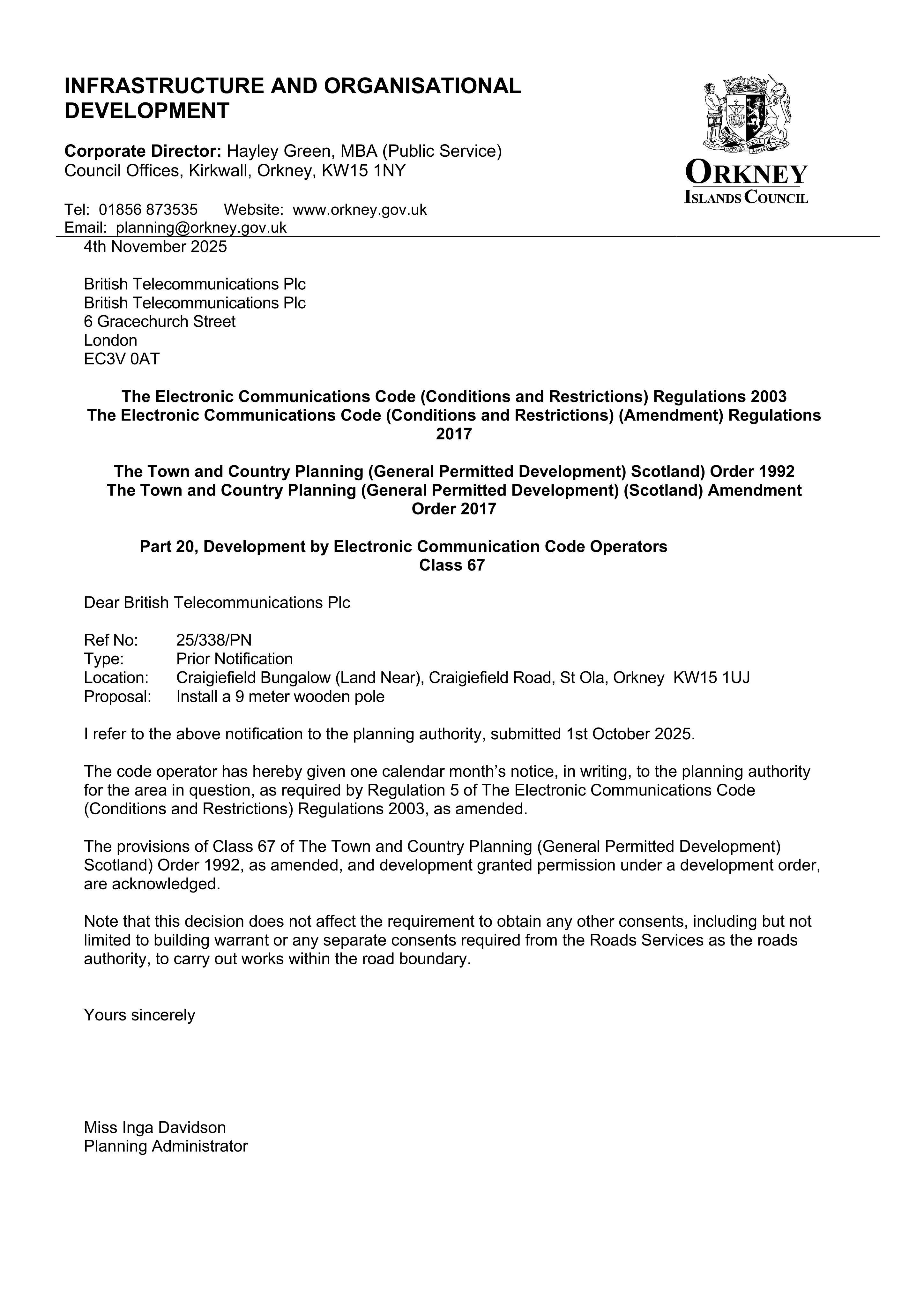 Planning document