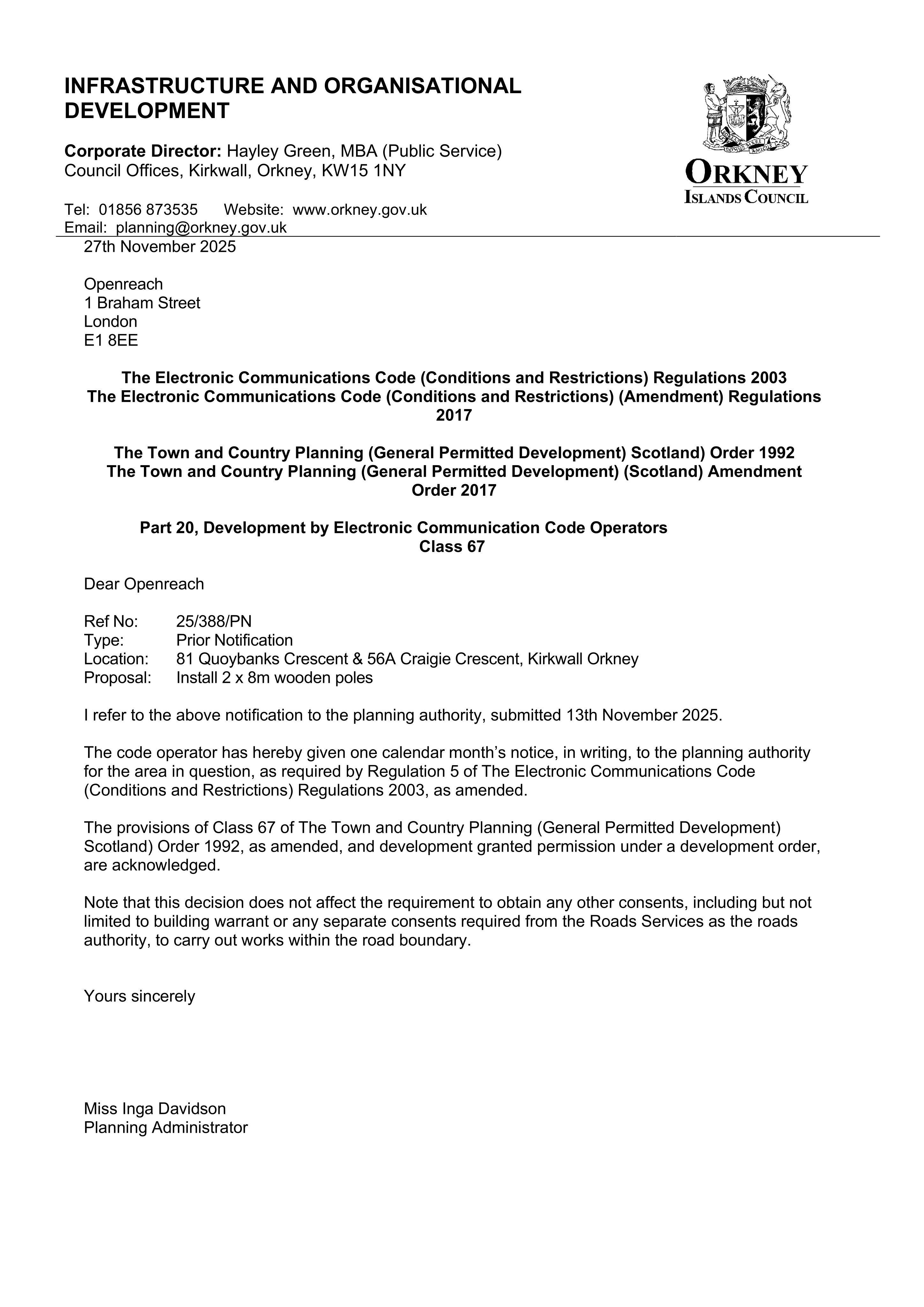 Planning document