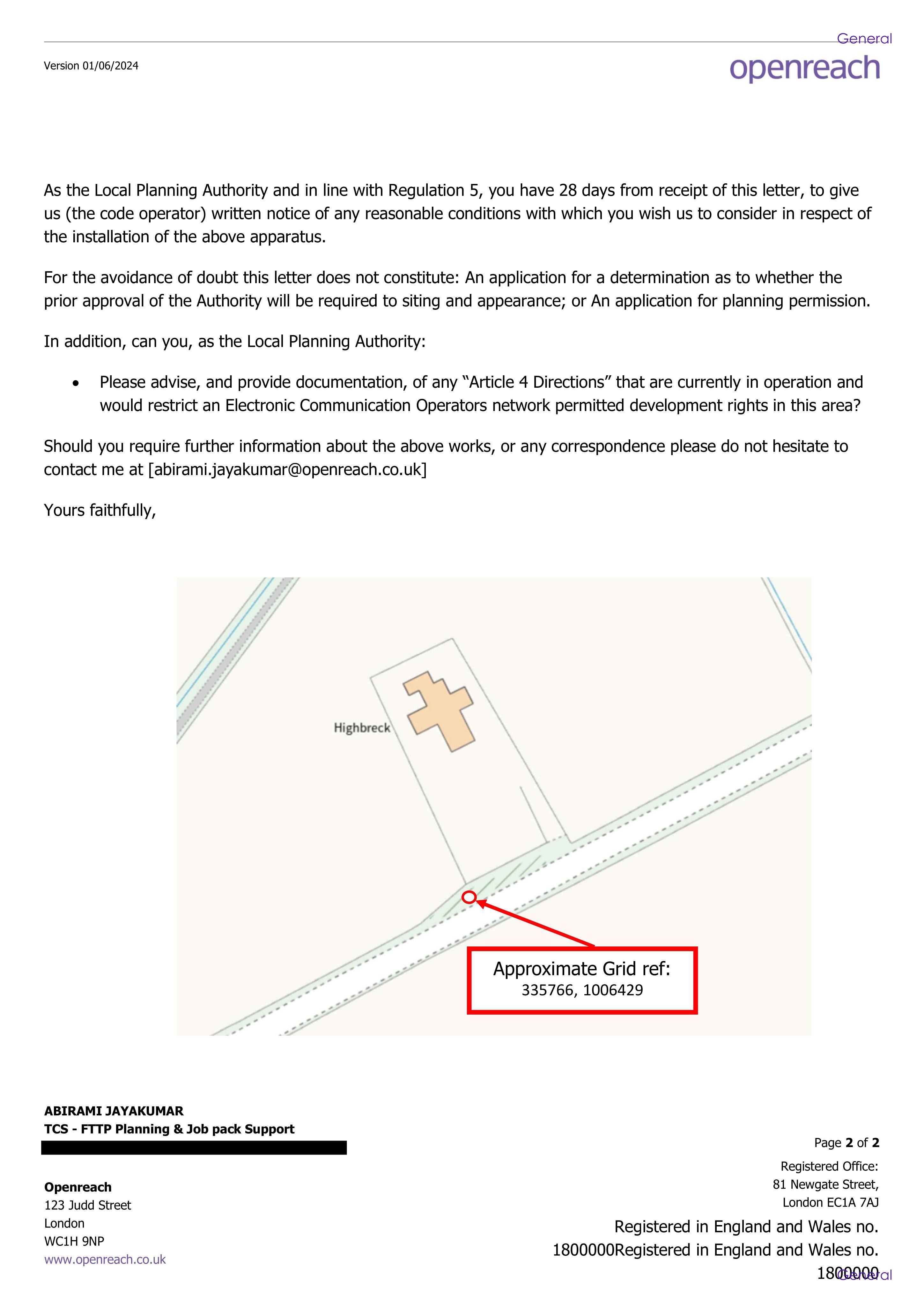 Planning document