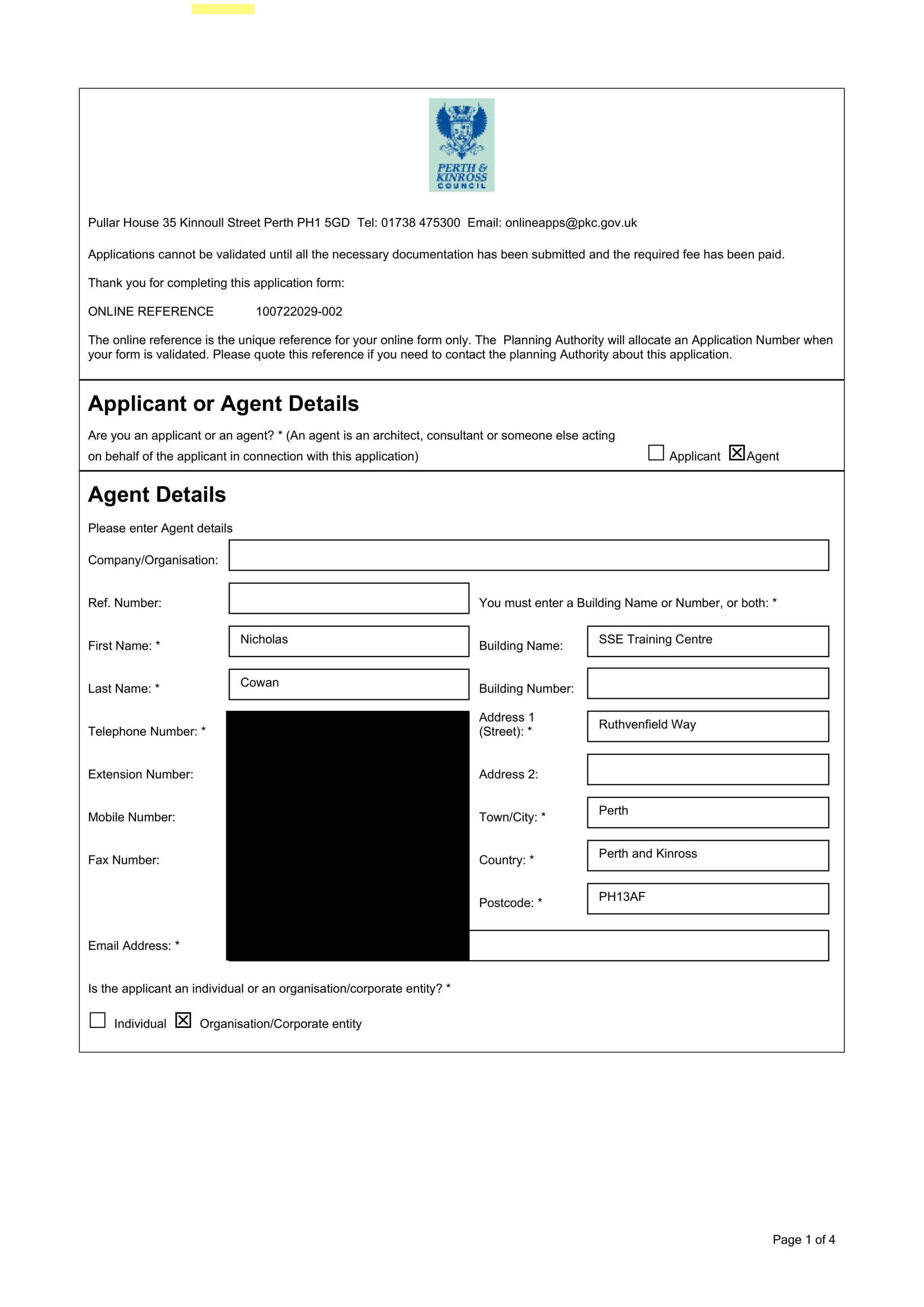 Planning document