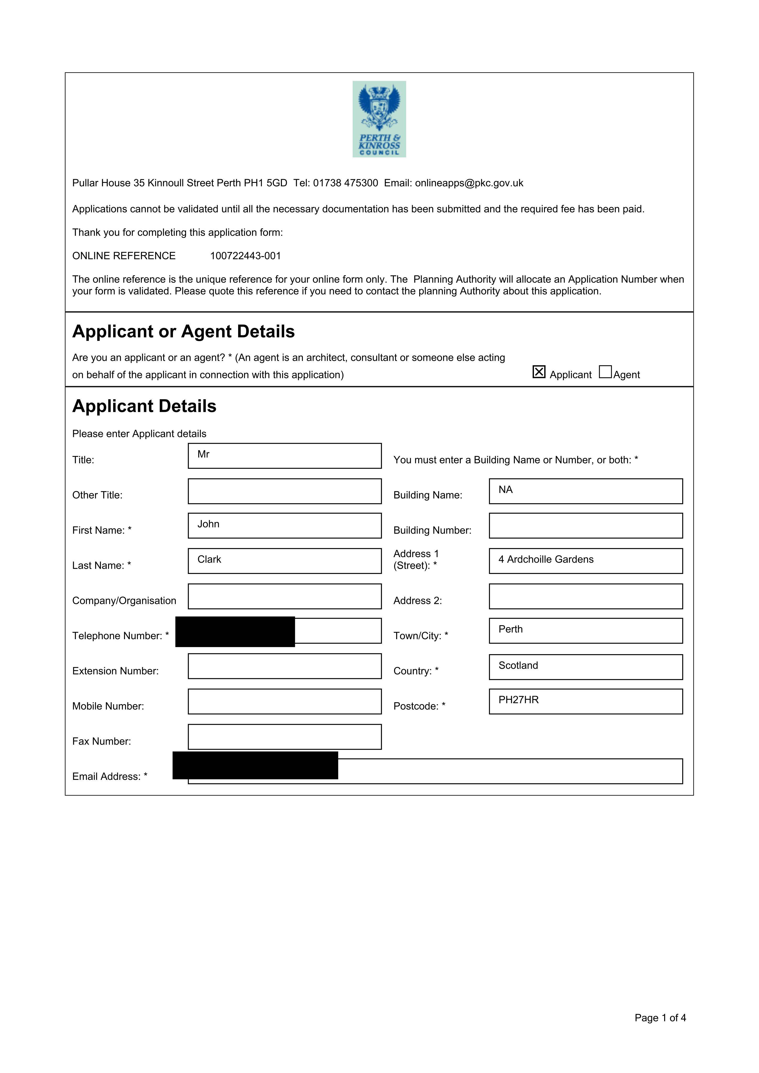Planning document