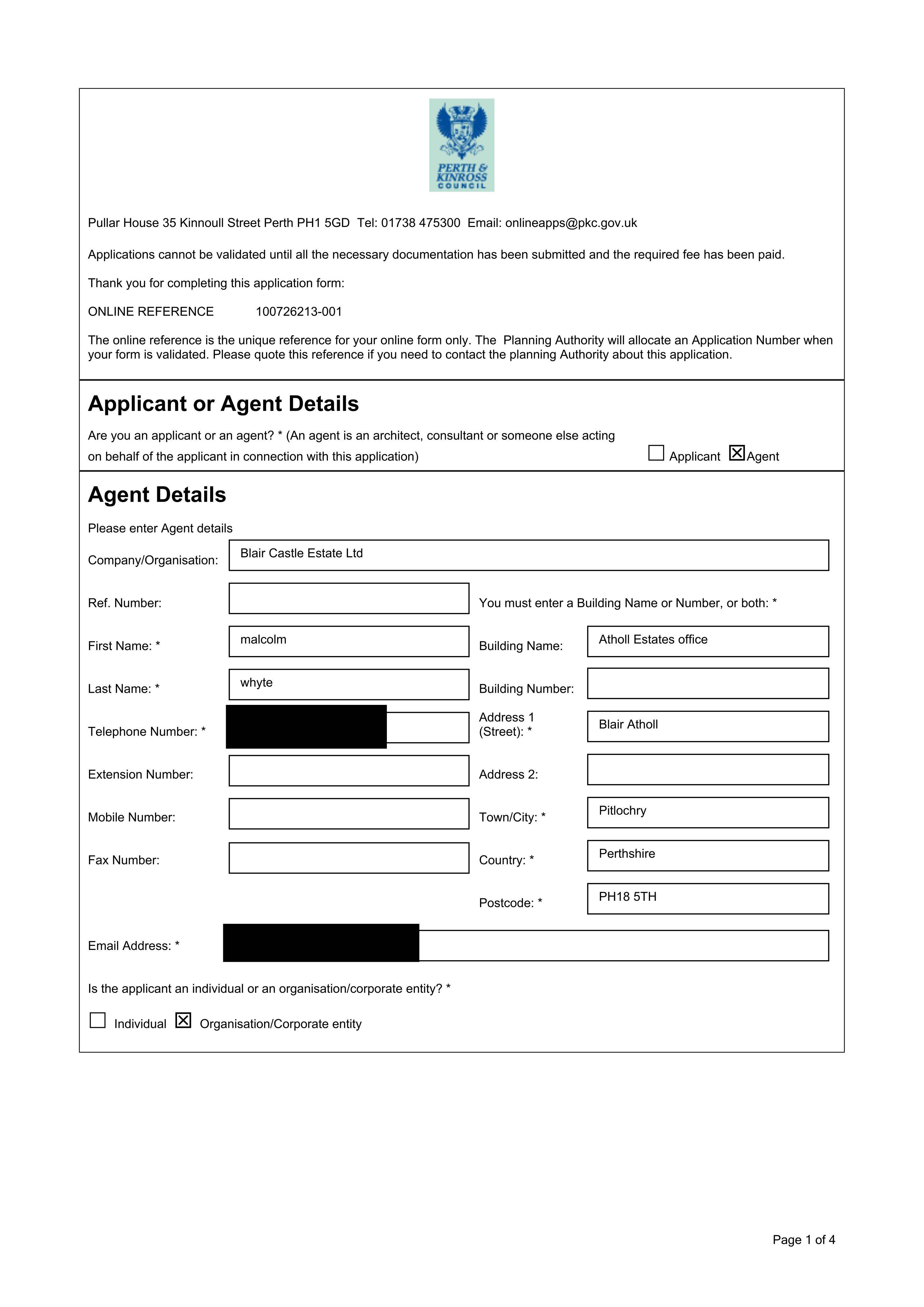 Planning document