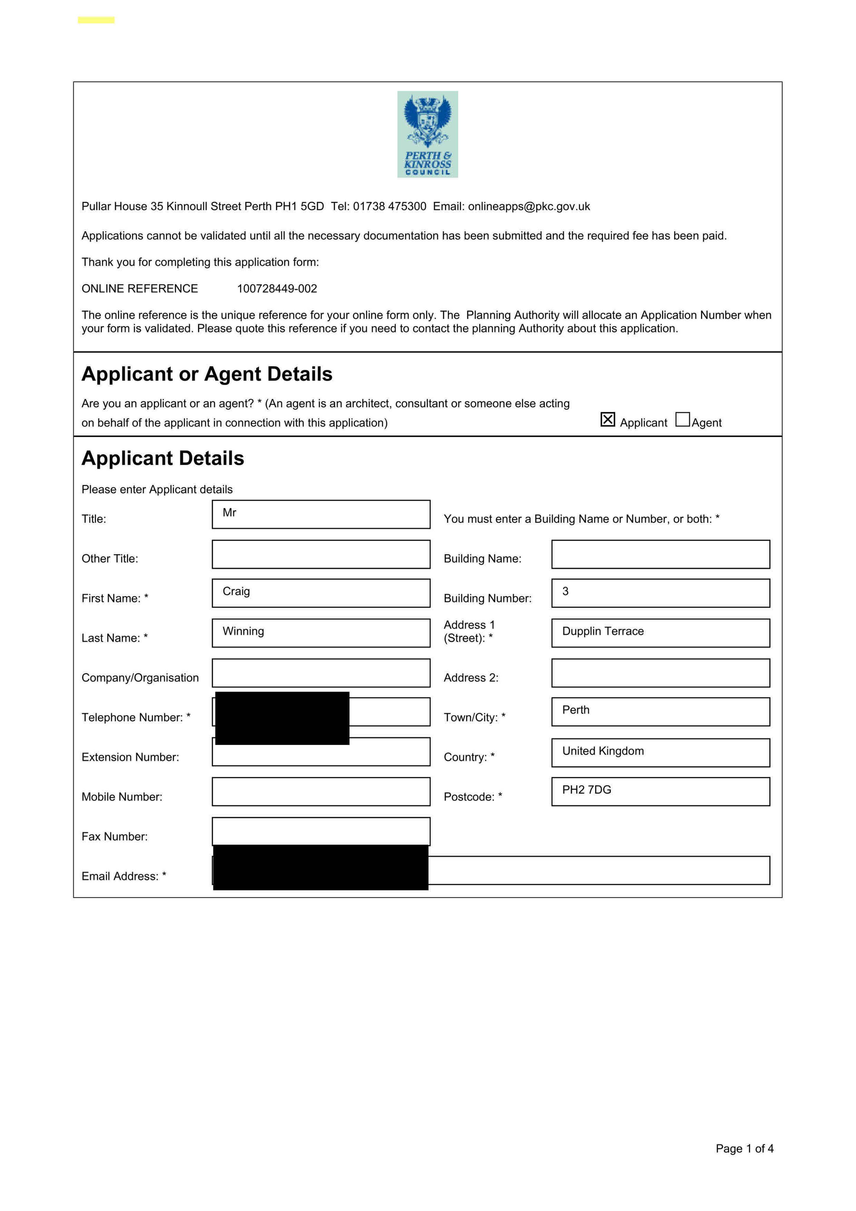 Planning document