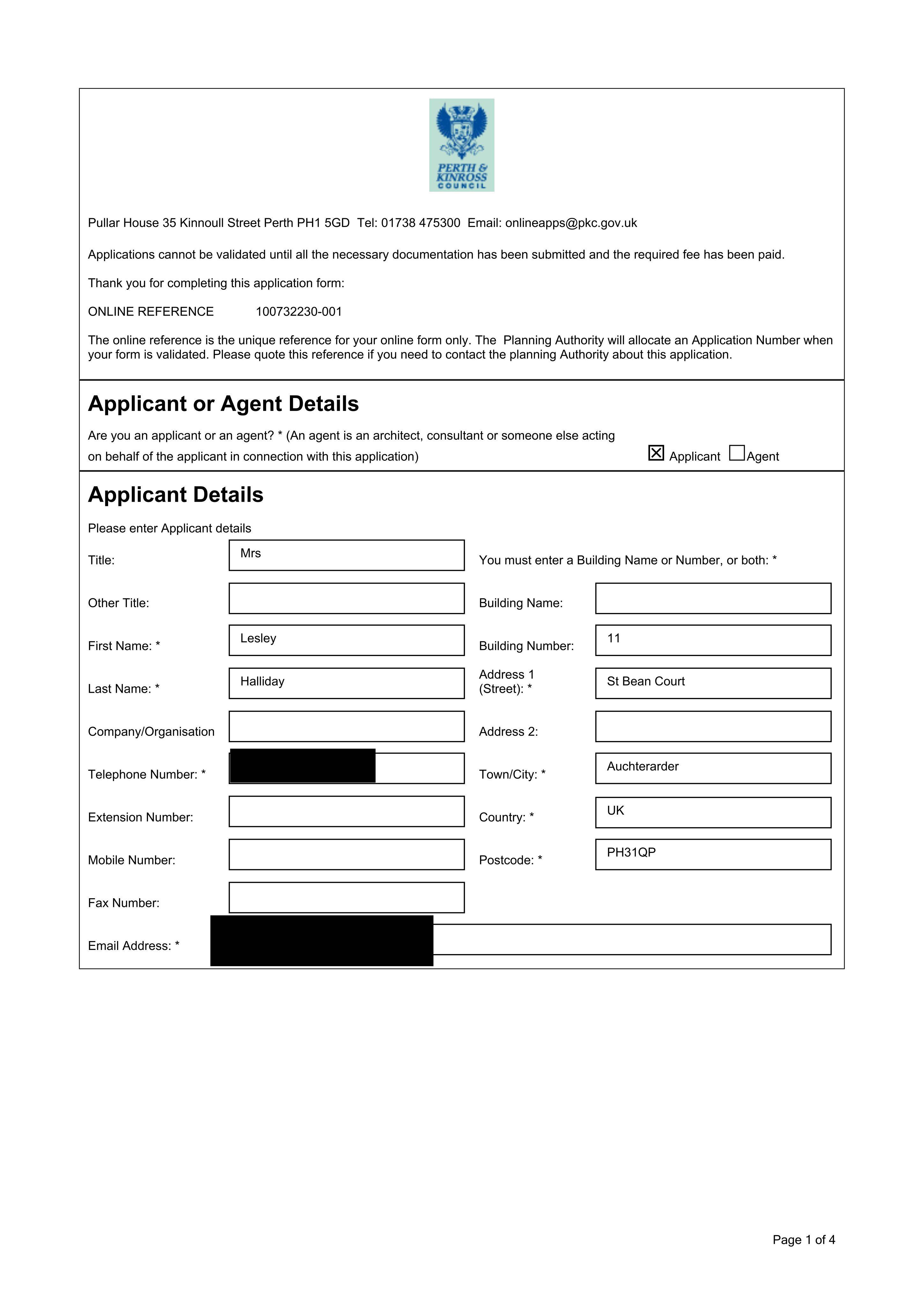 Planning document