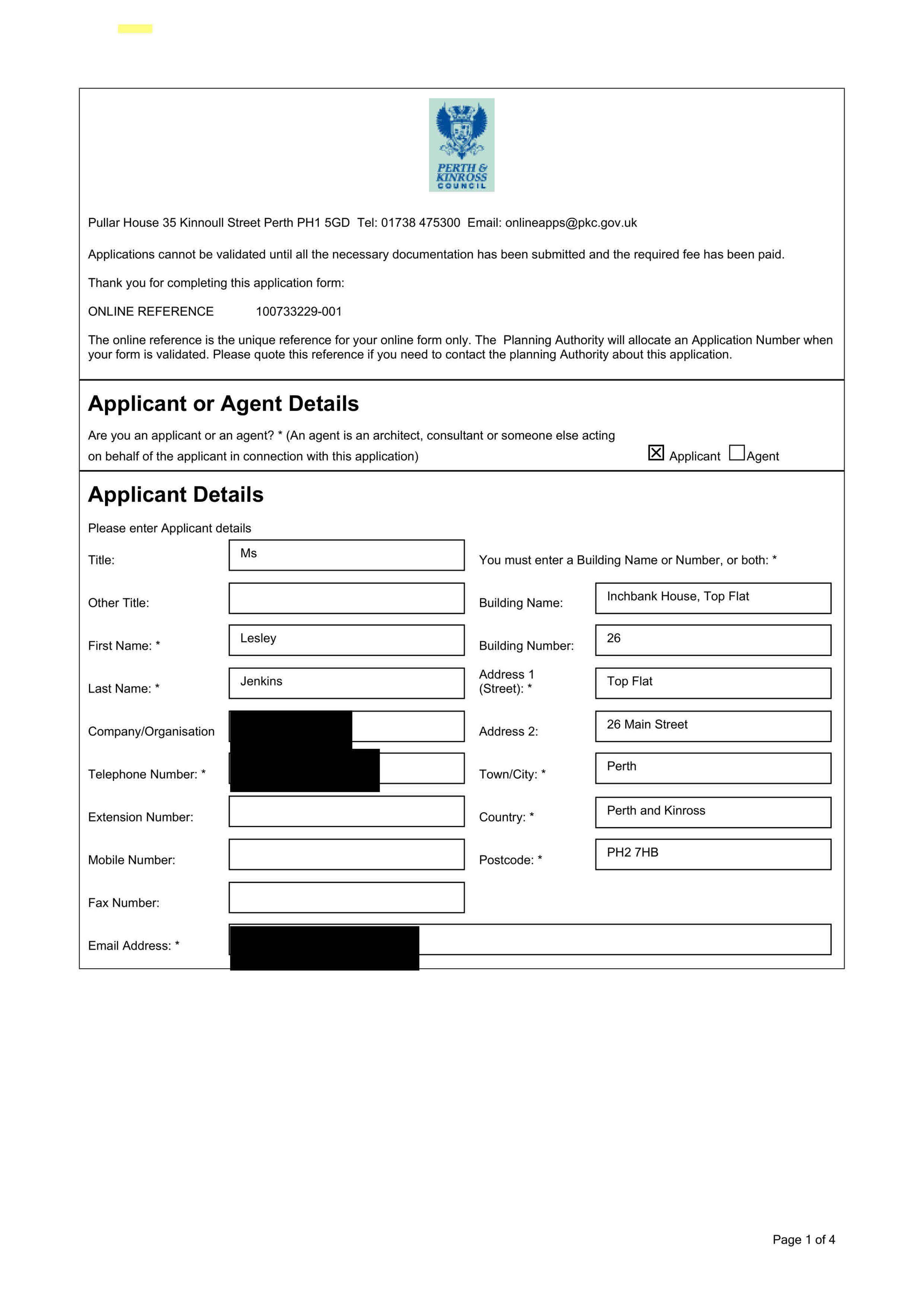 Planning document