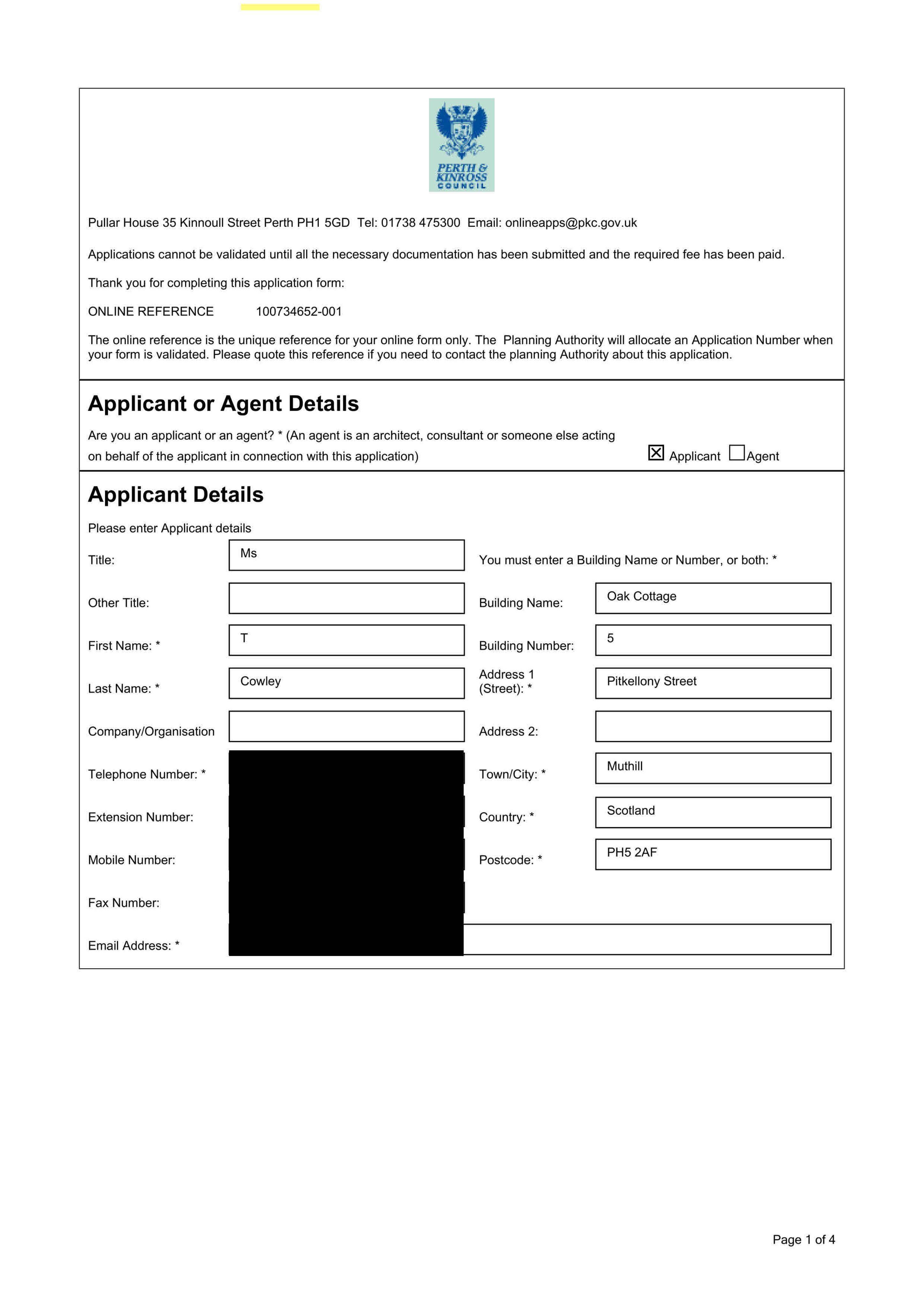 Planning document