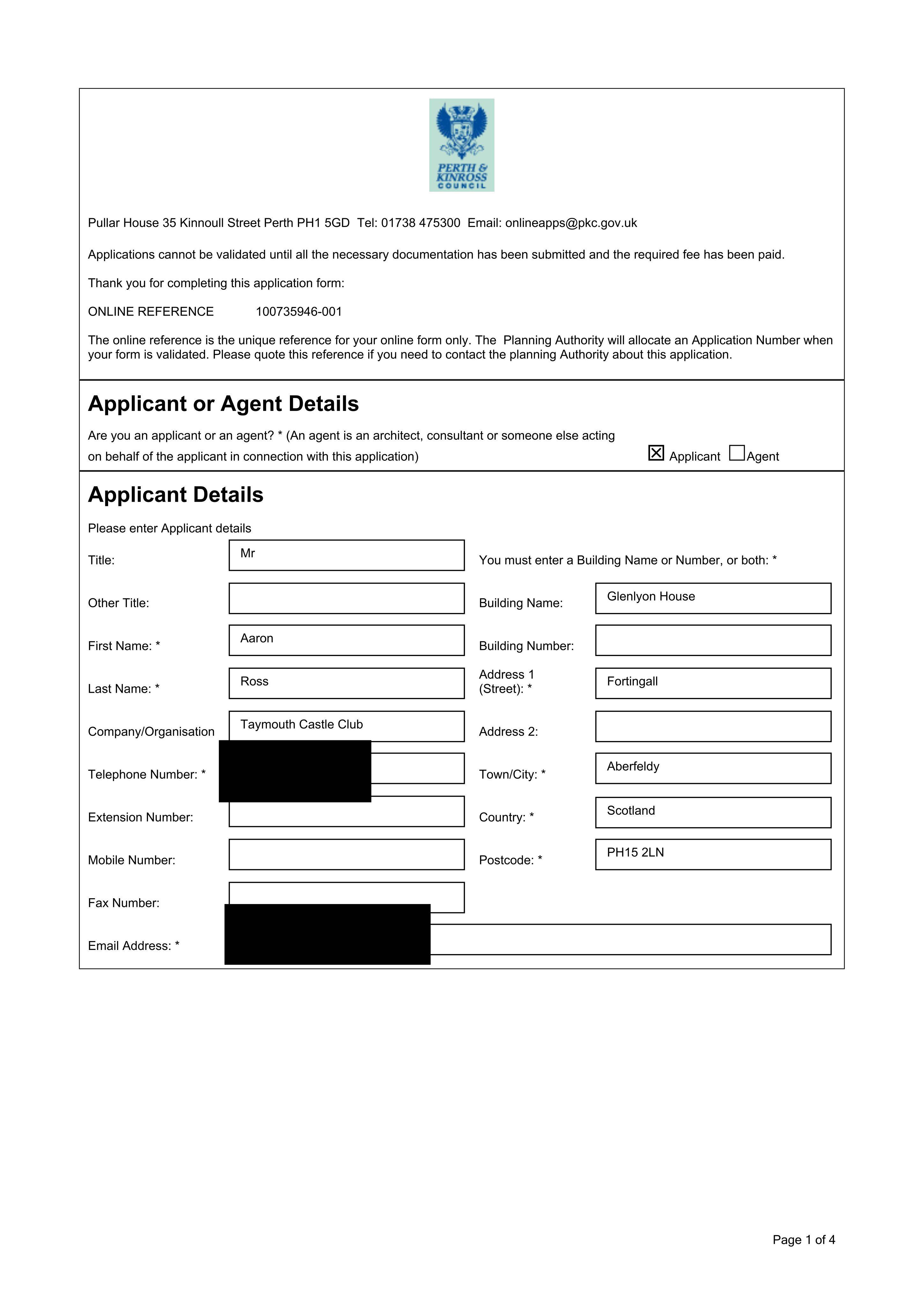 Planning document