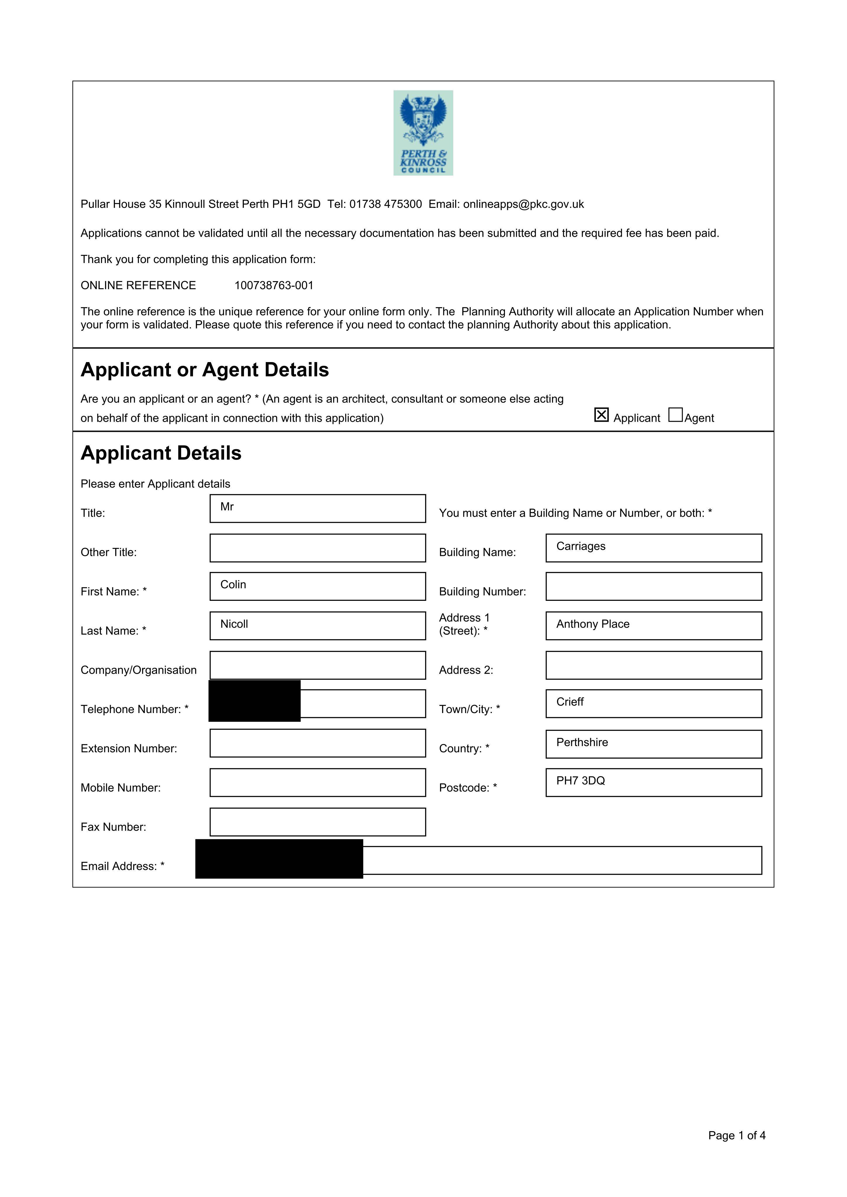 Planning document