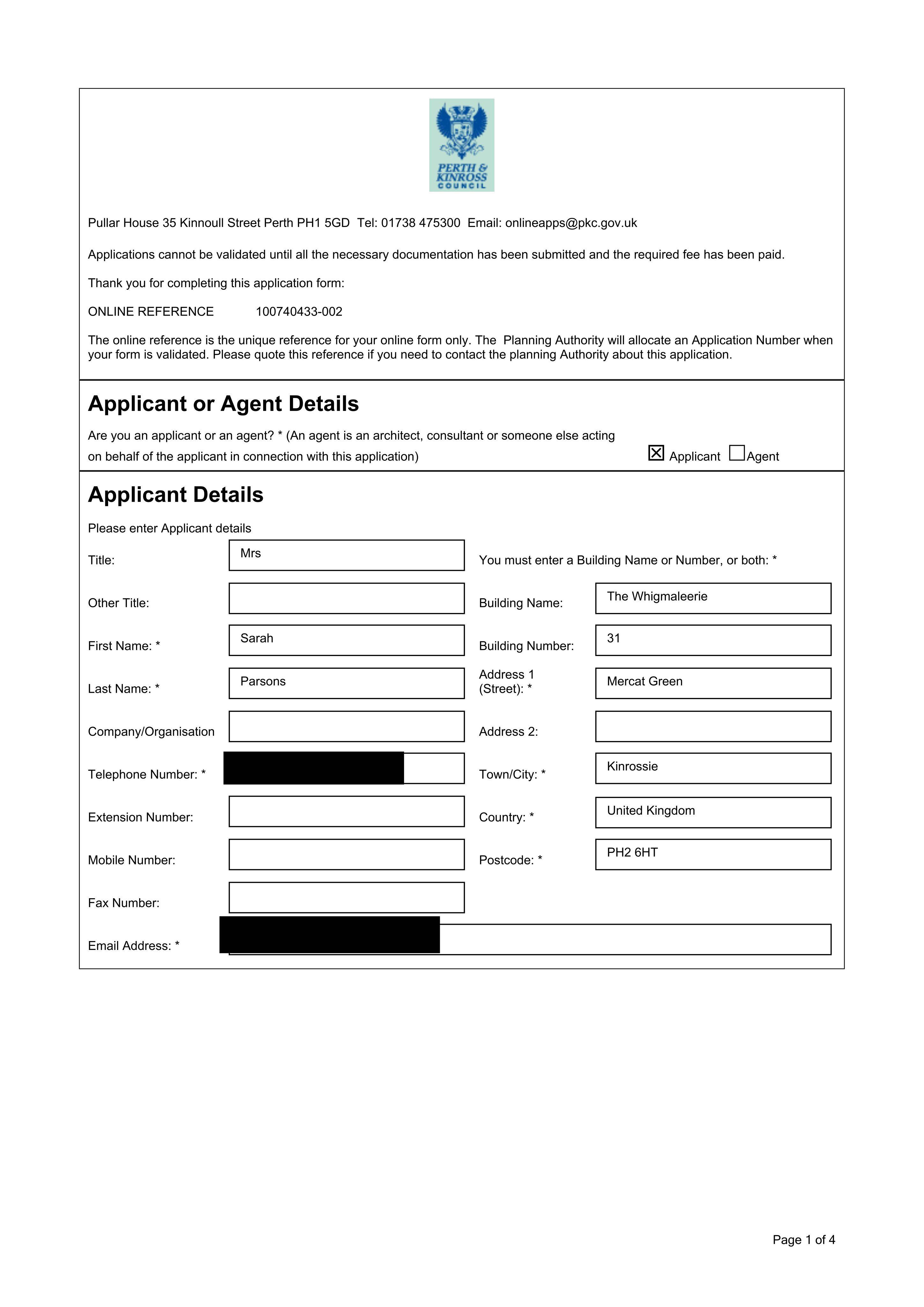 Planning document