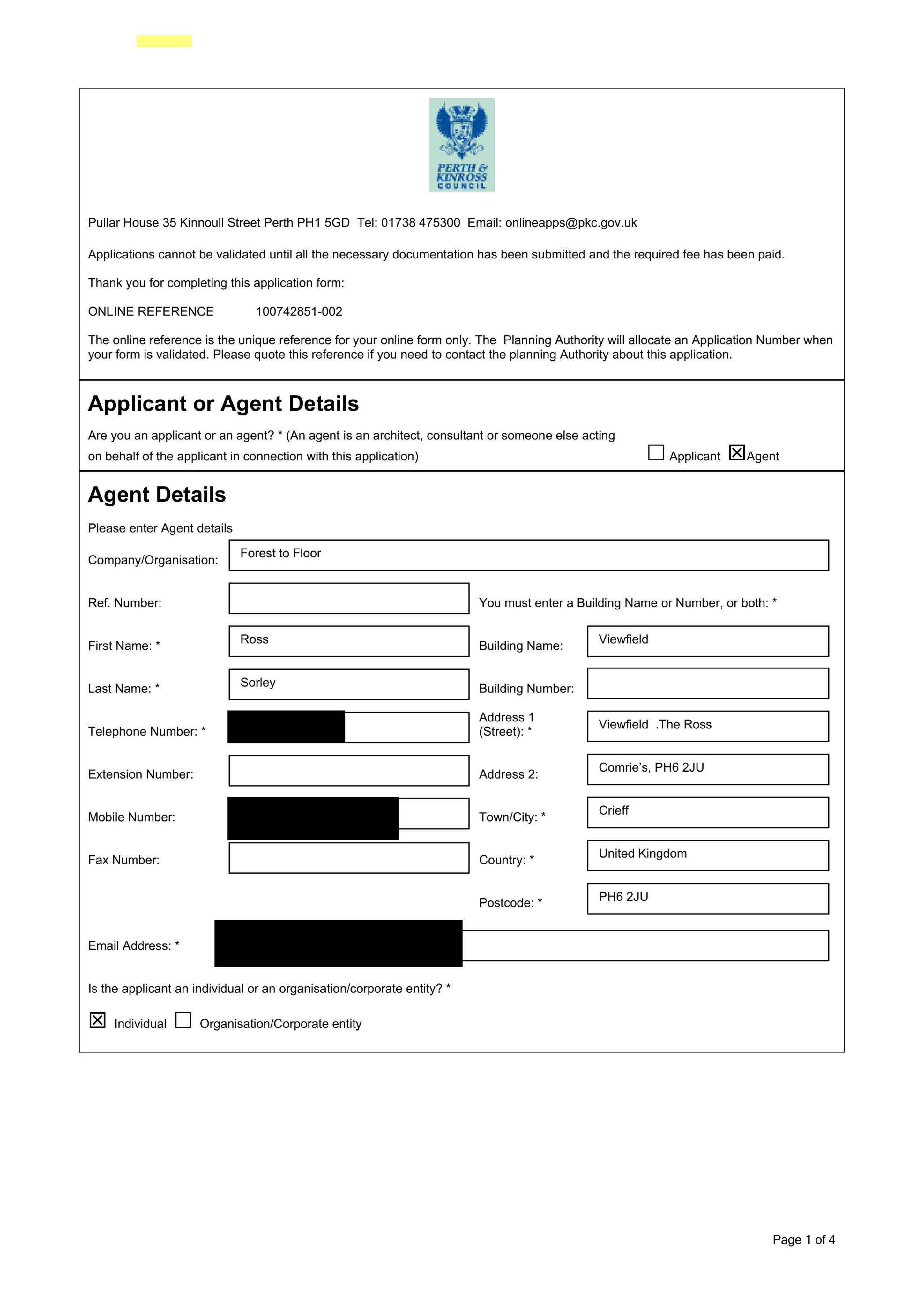Planning document