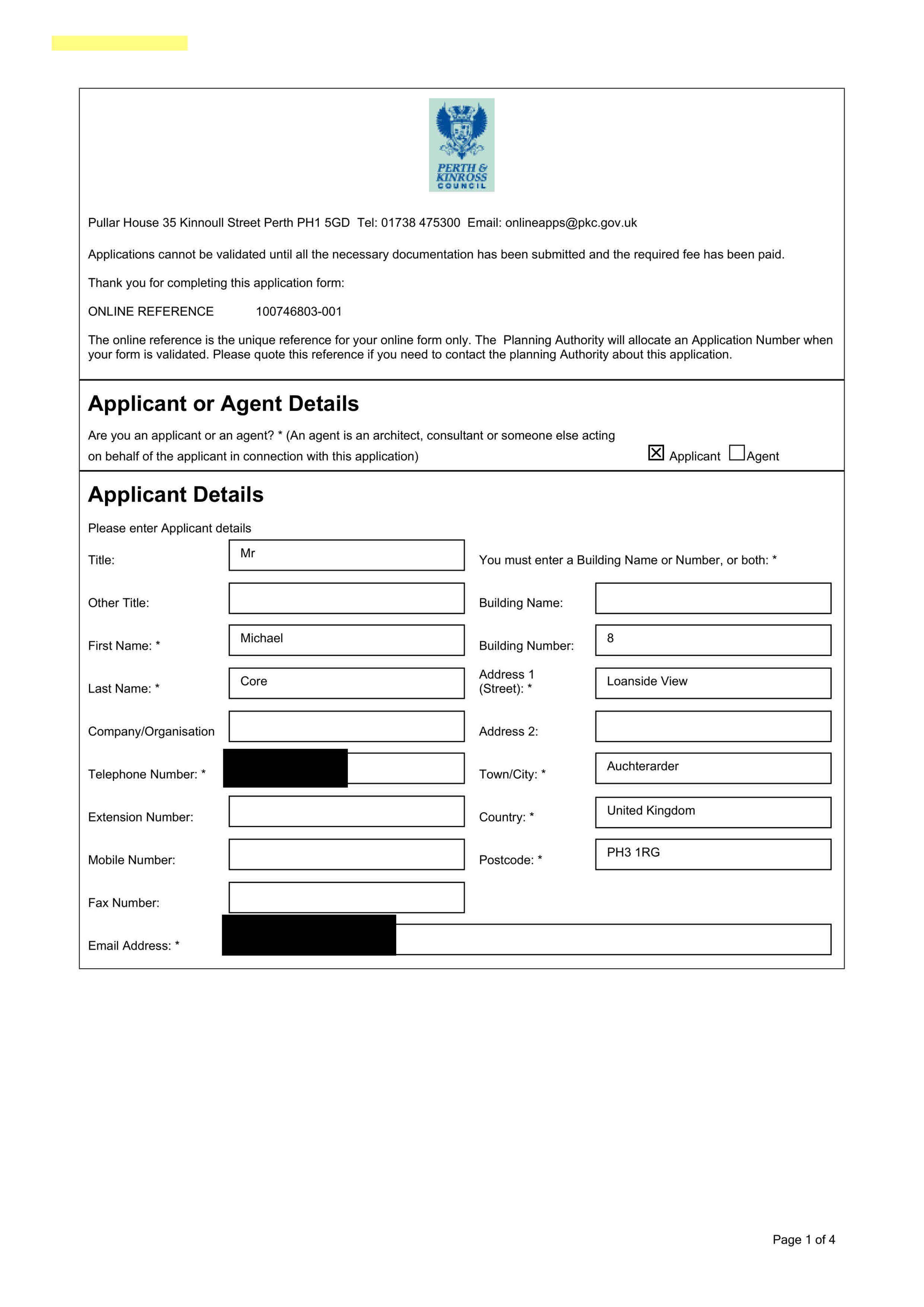 Planning document