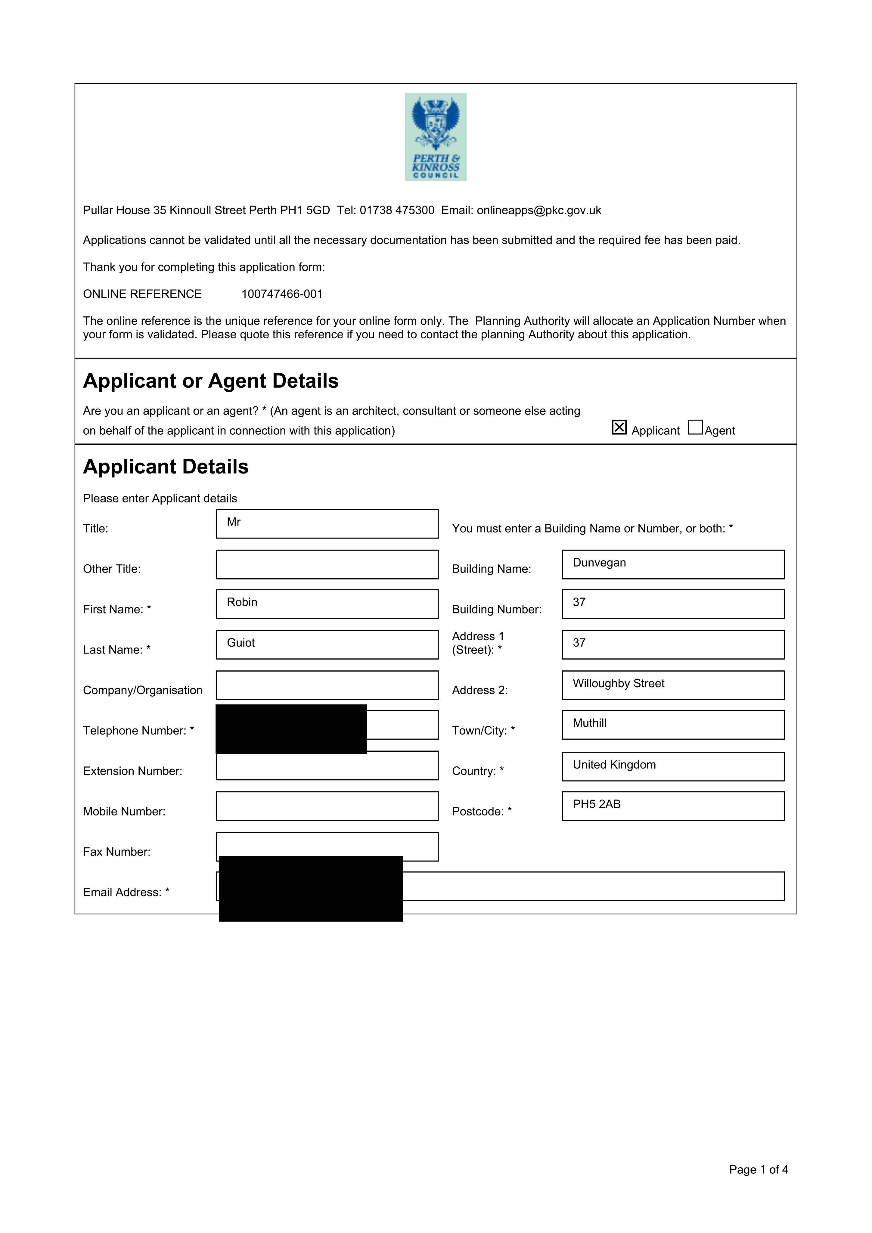 Planning document
