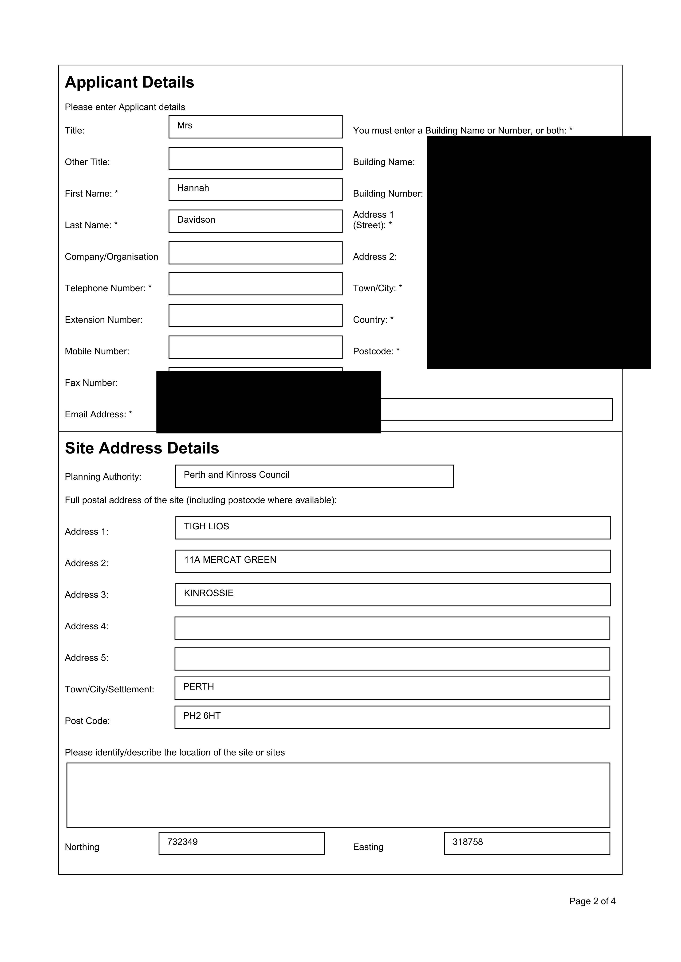 Planning document