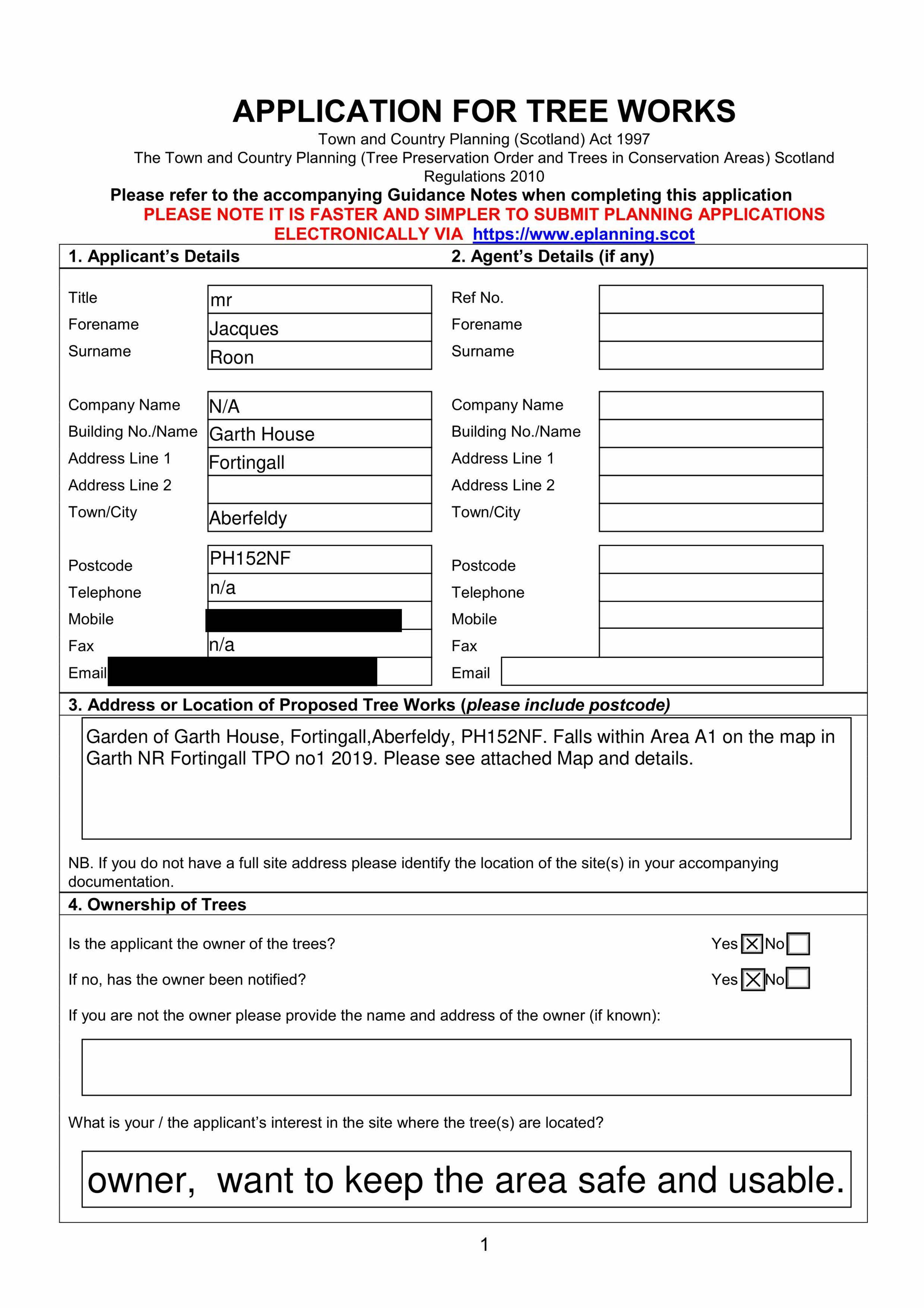 Planning document