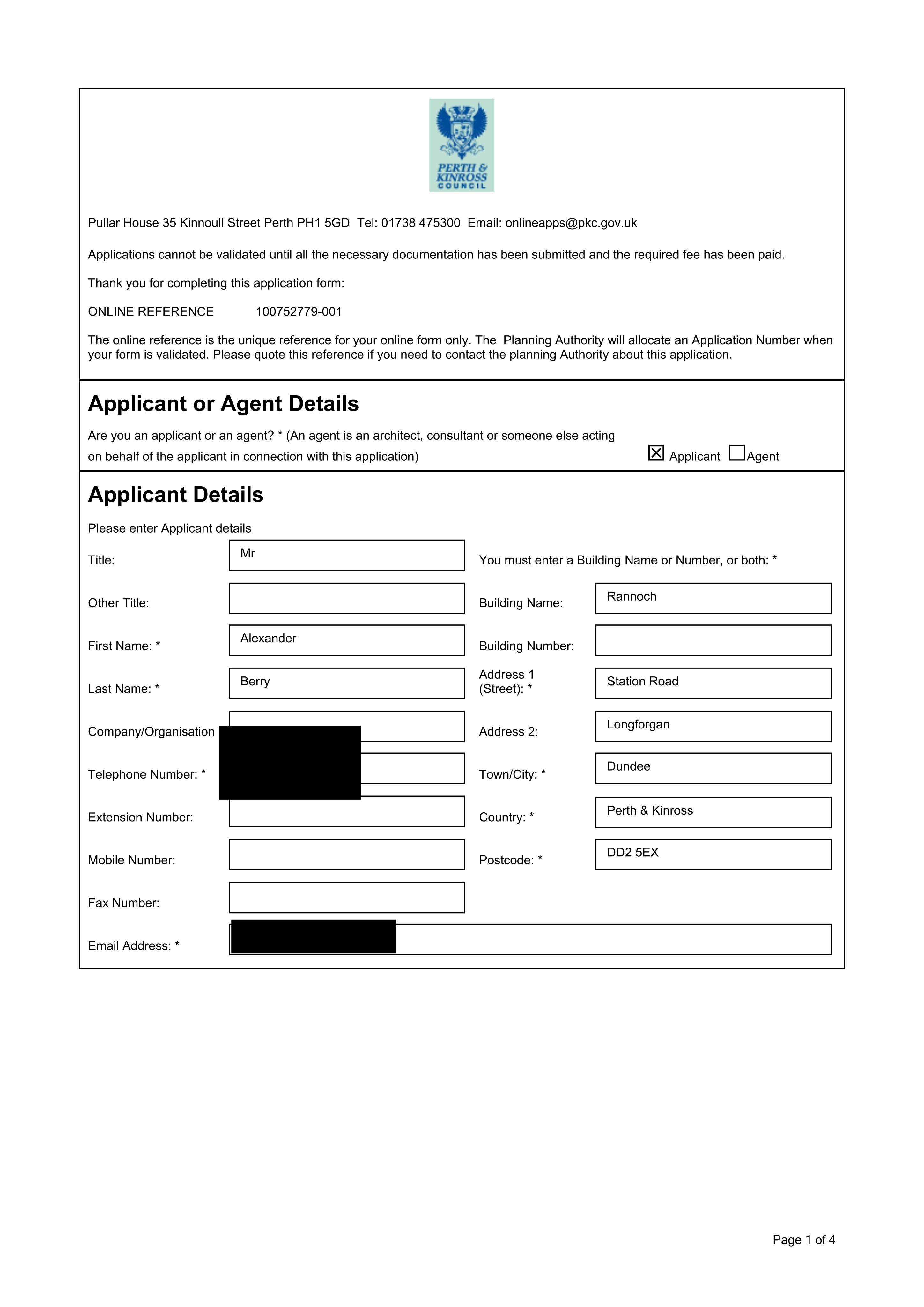Planning document