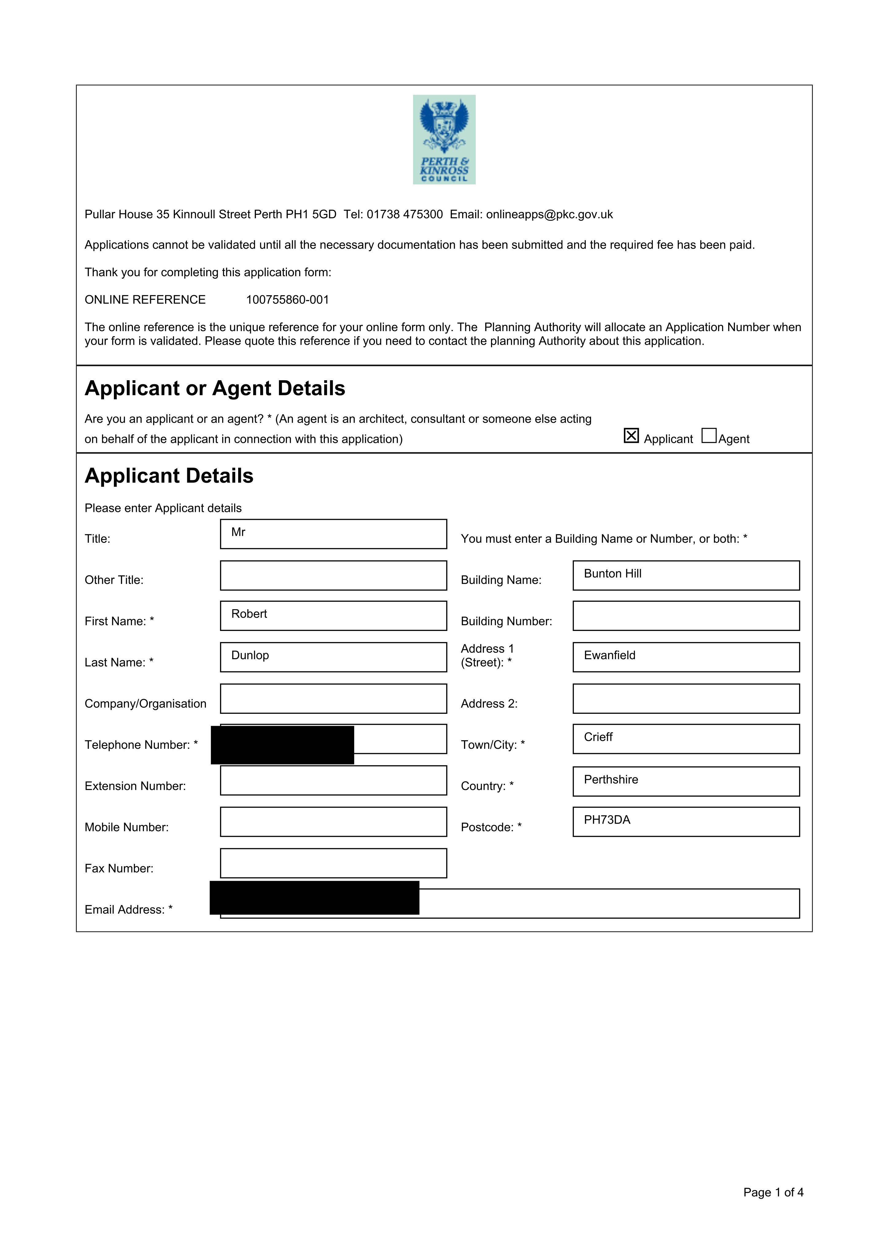 Planning document