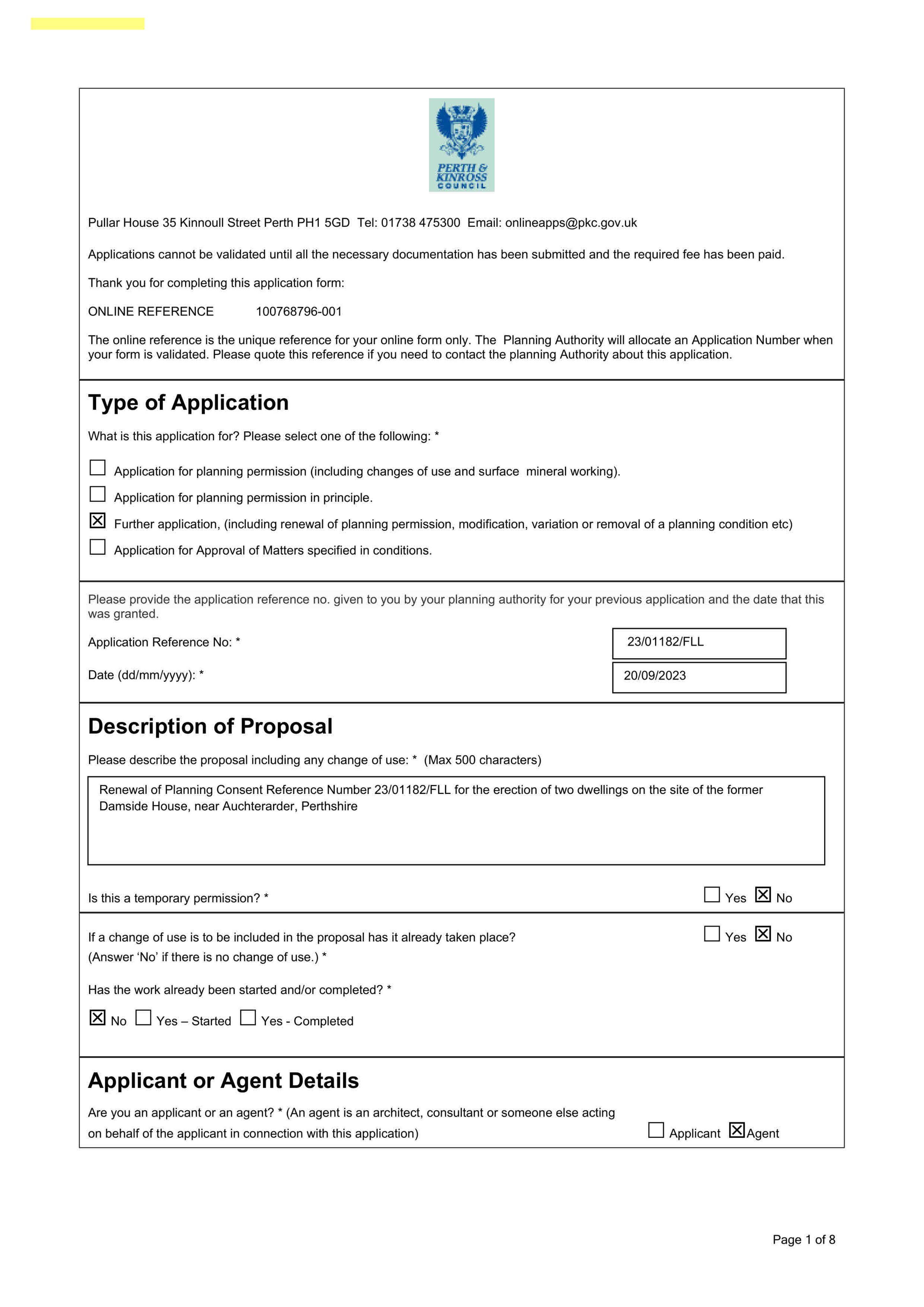 Planning document