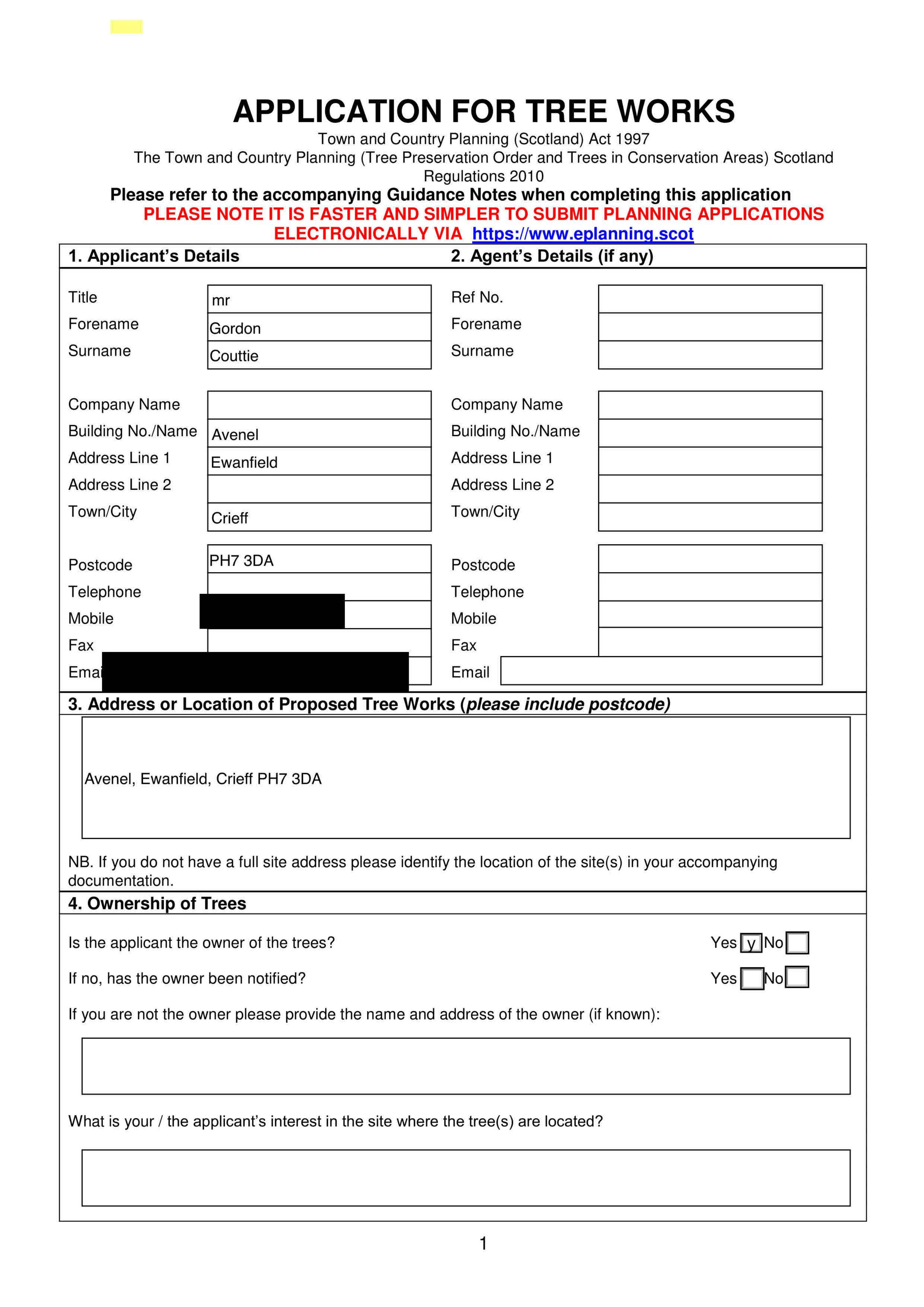 Planning document