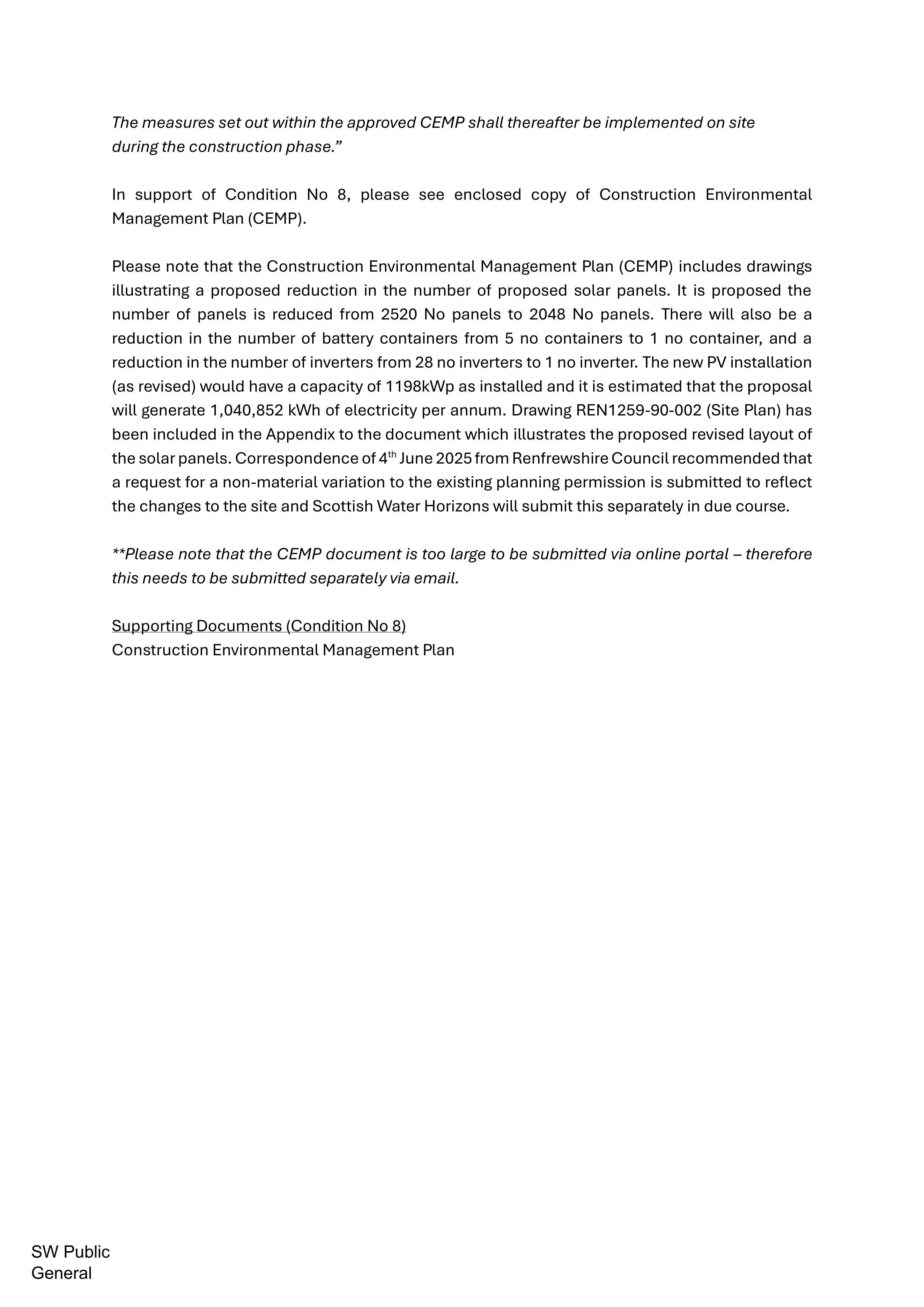 Planning document