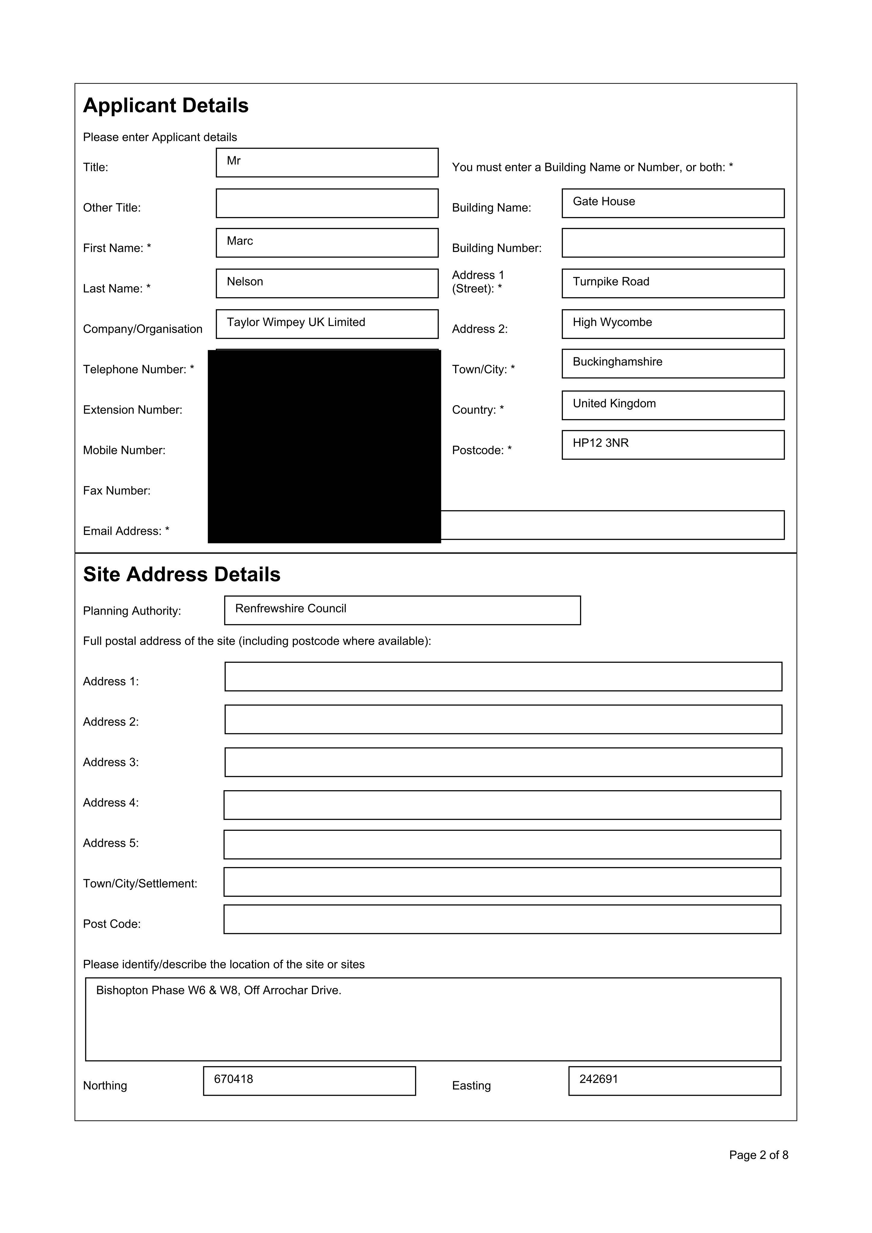 Planning document
