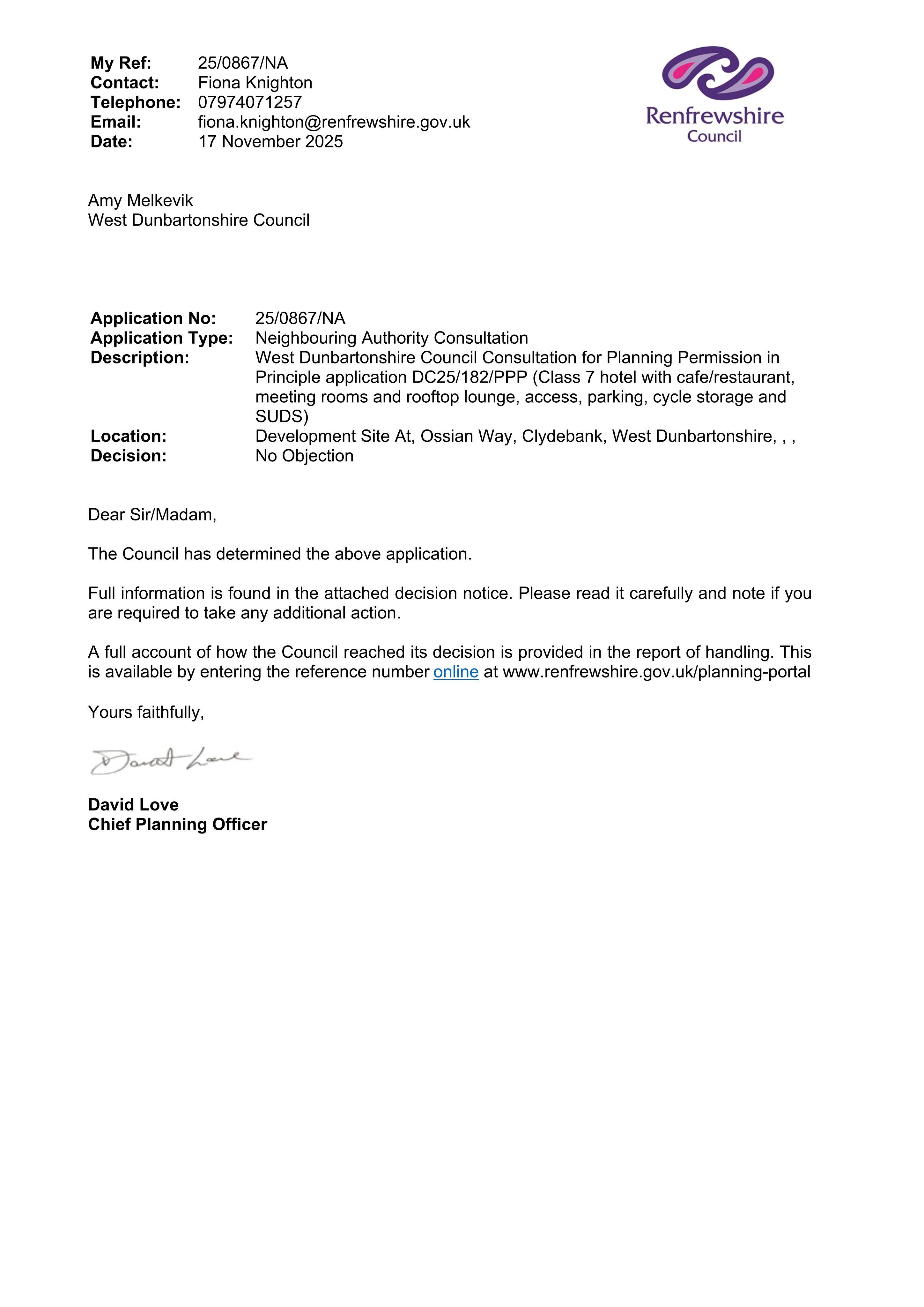 Planning document