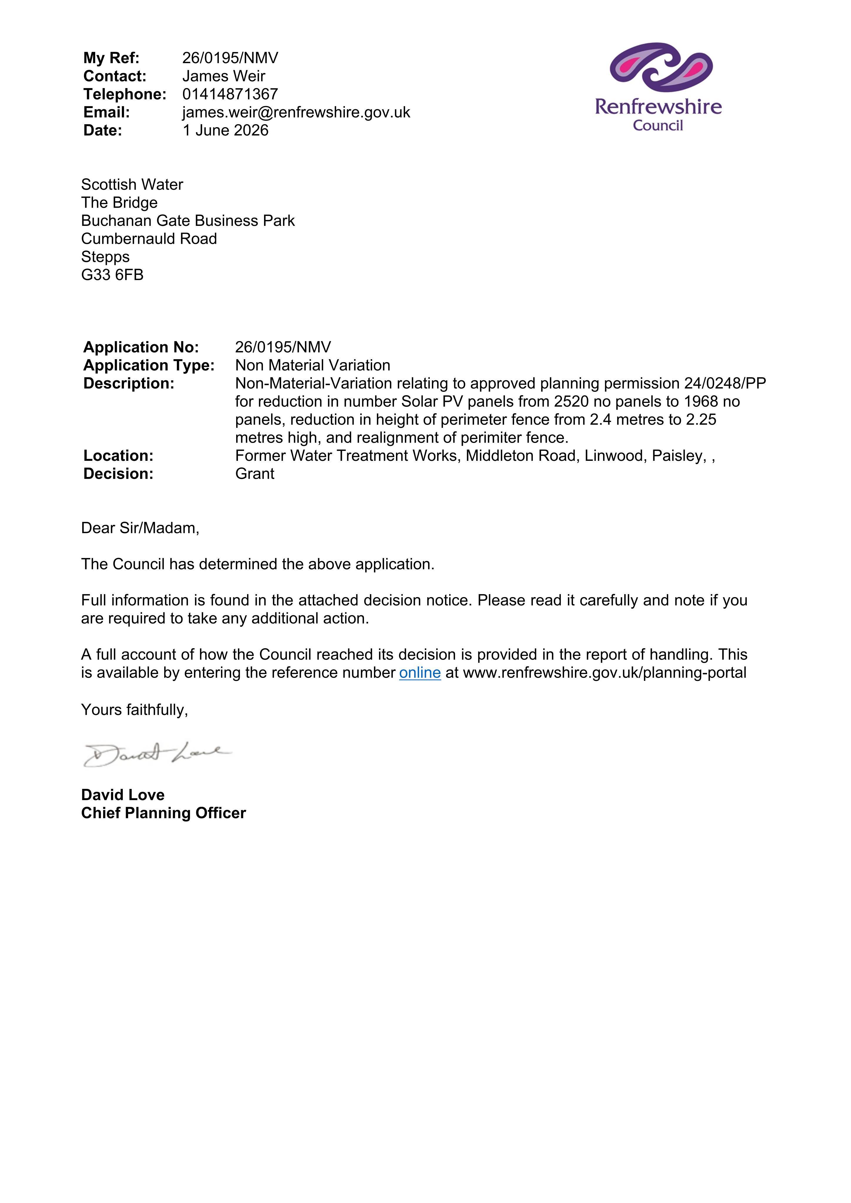 Planning document