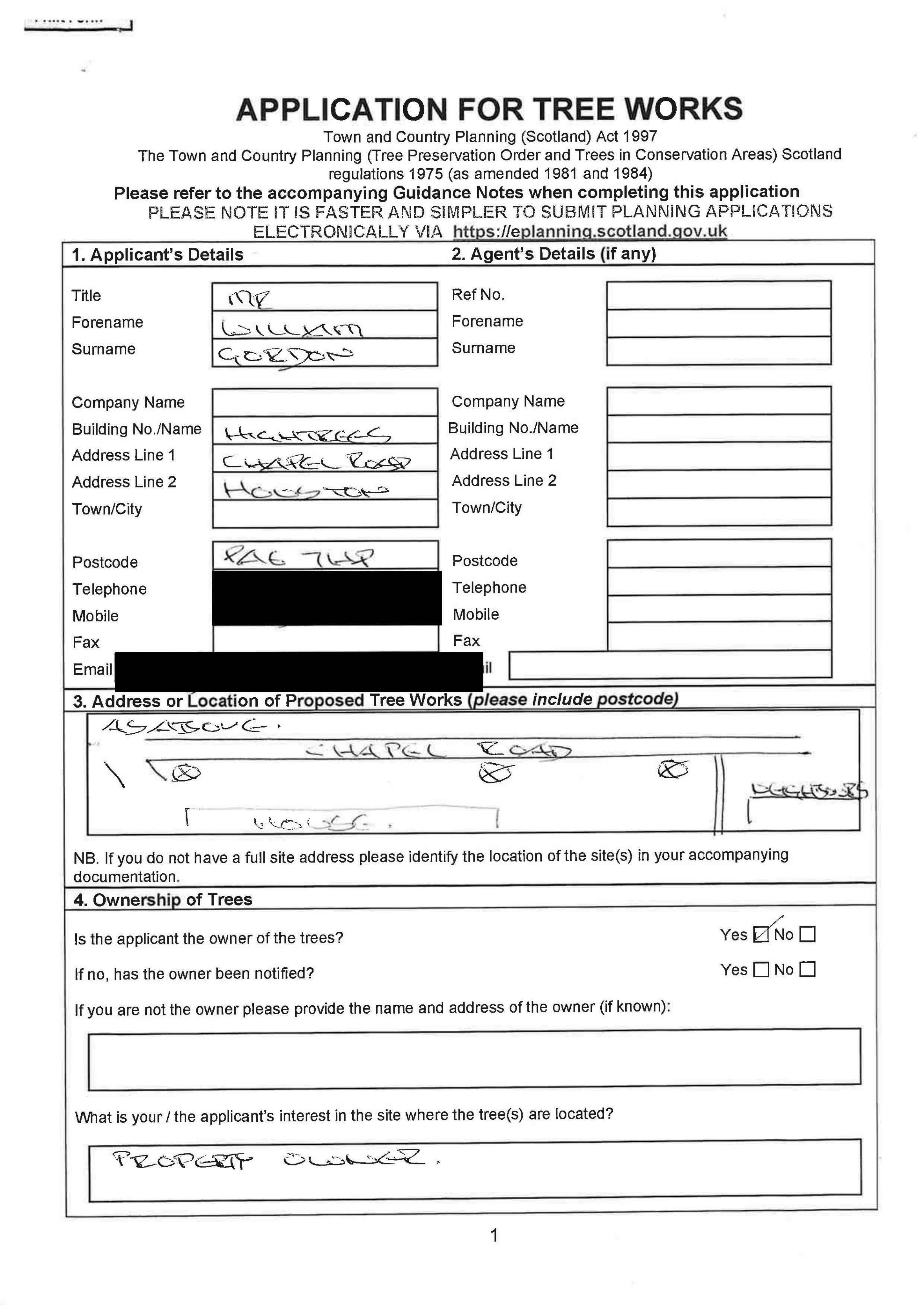 Planning document