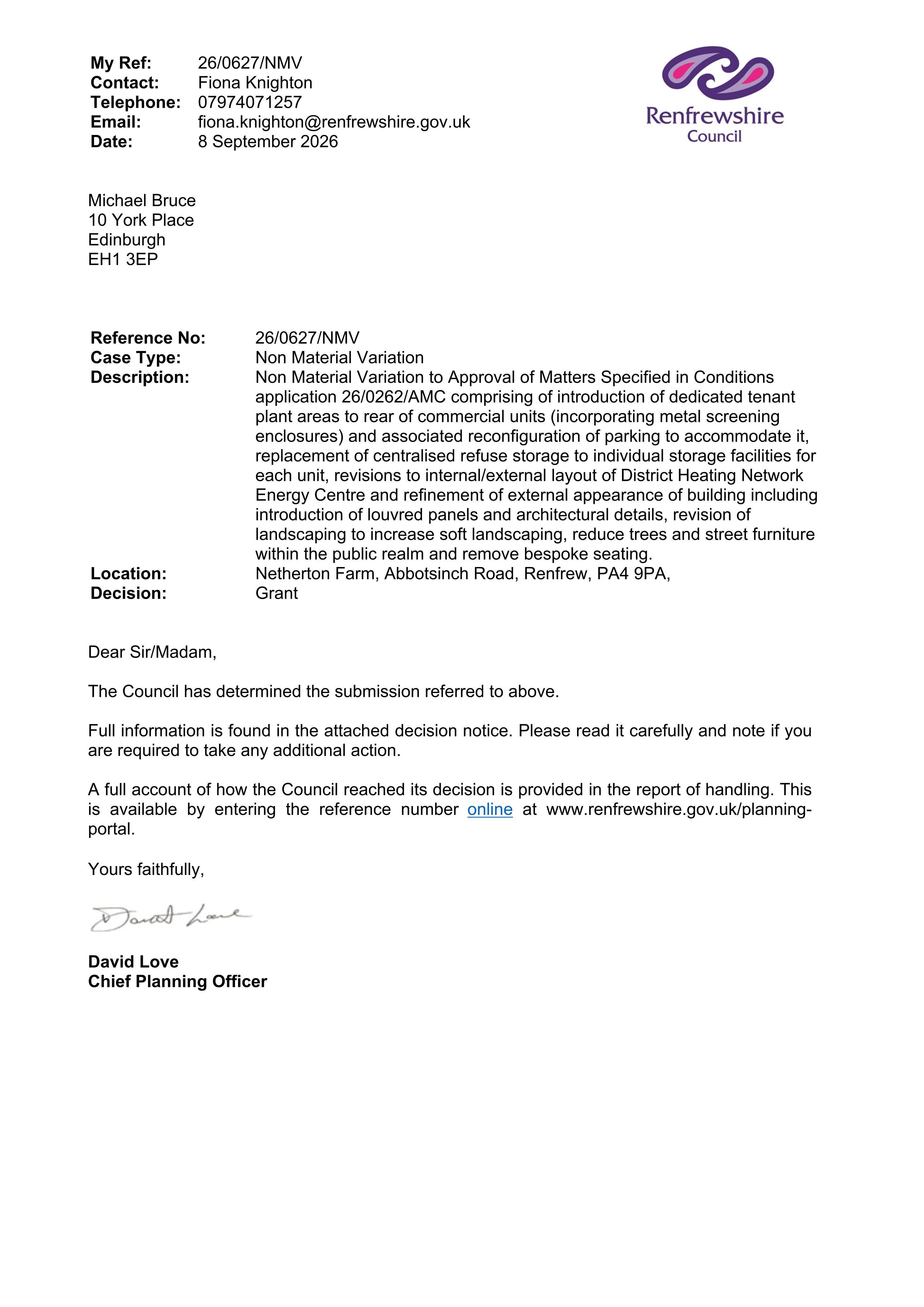 Planning document