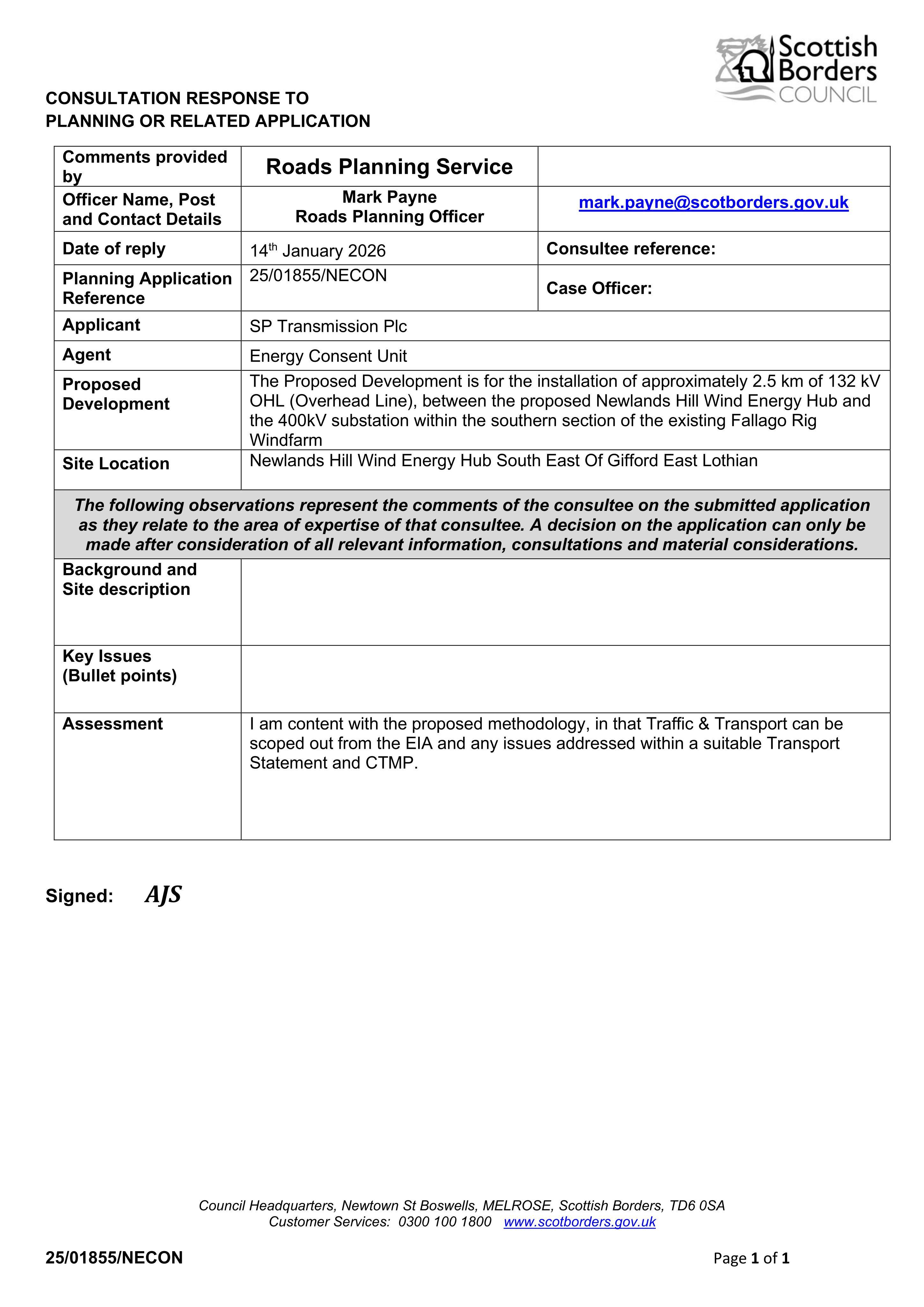 Planning document