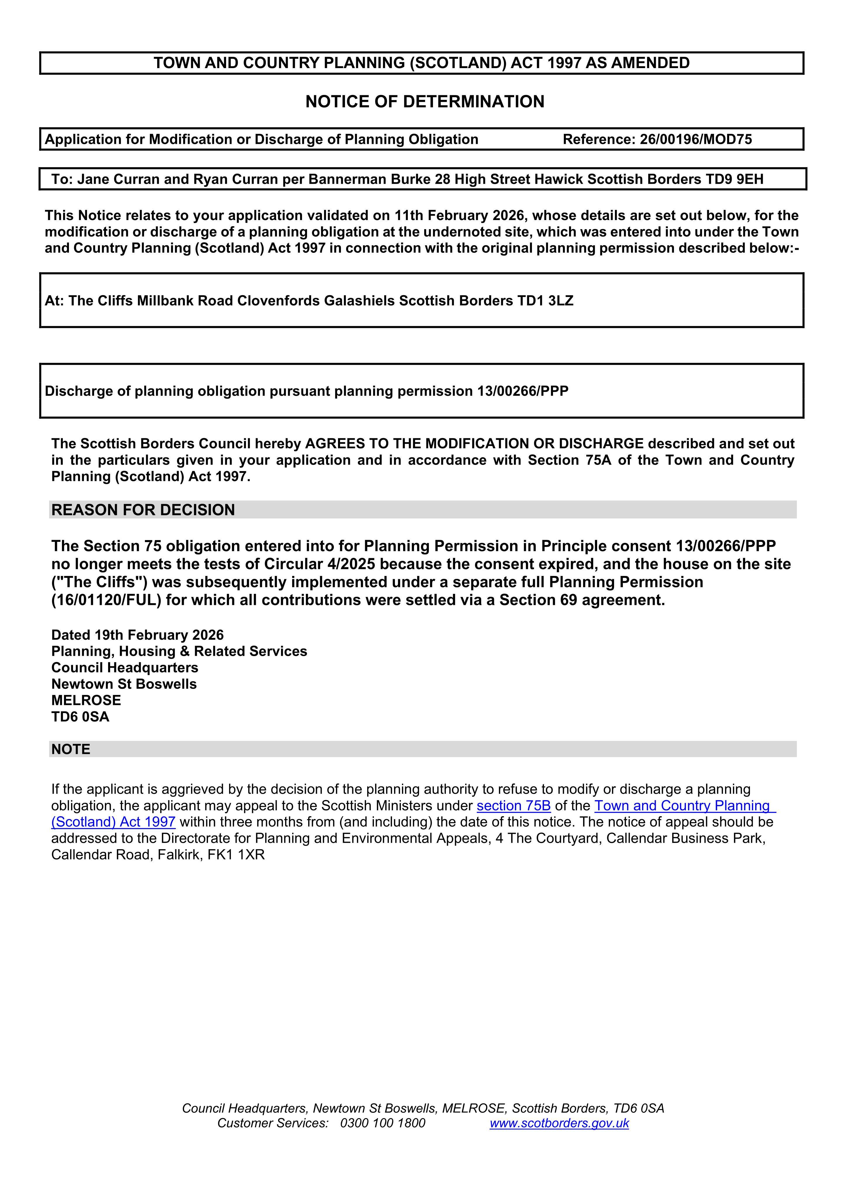 Planning document
