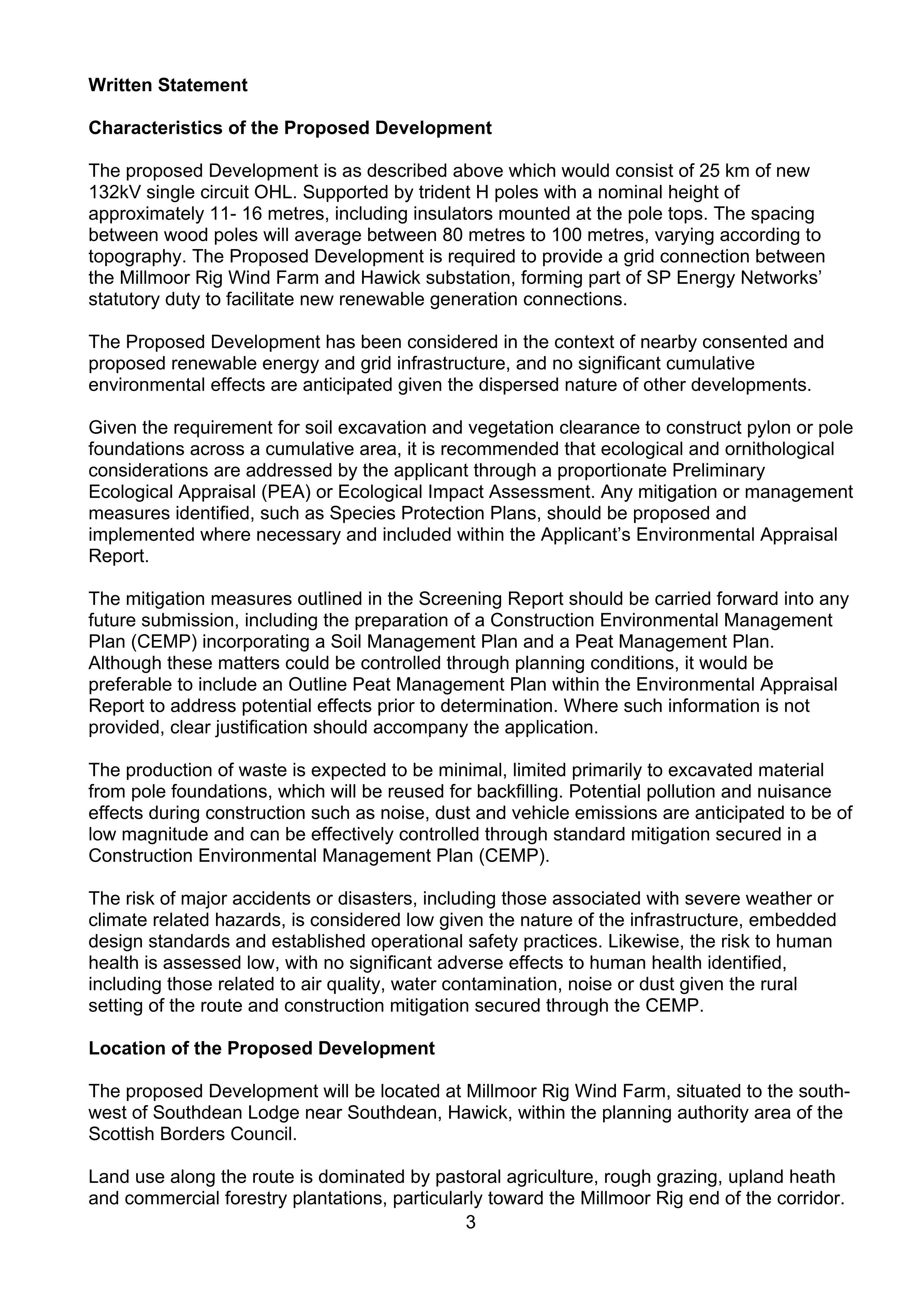 Planning document