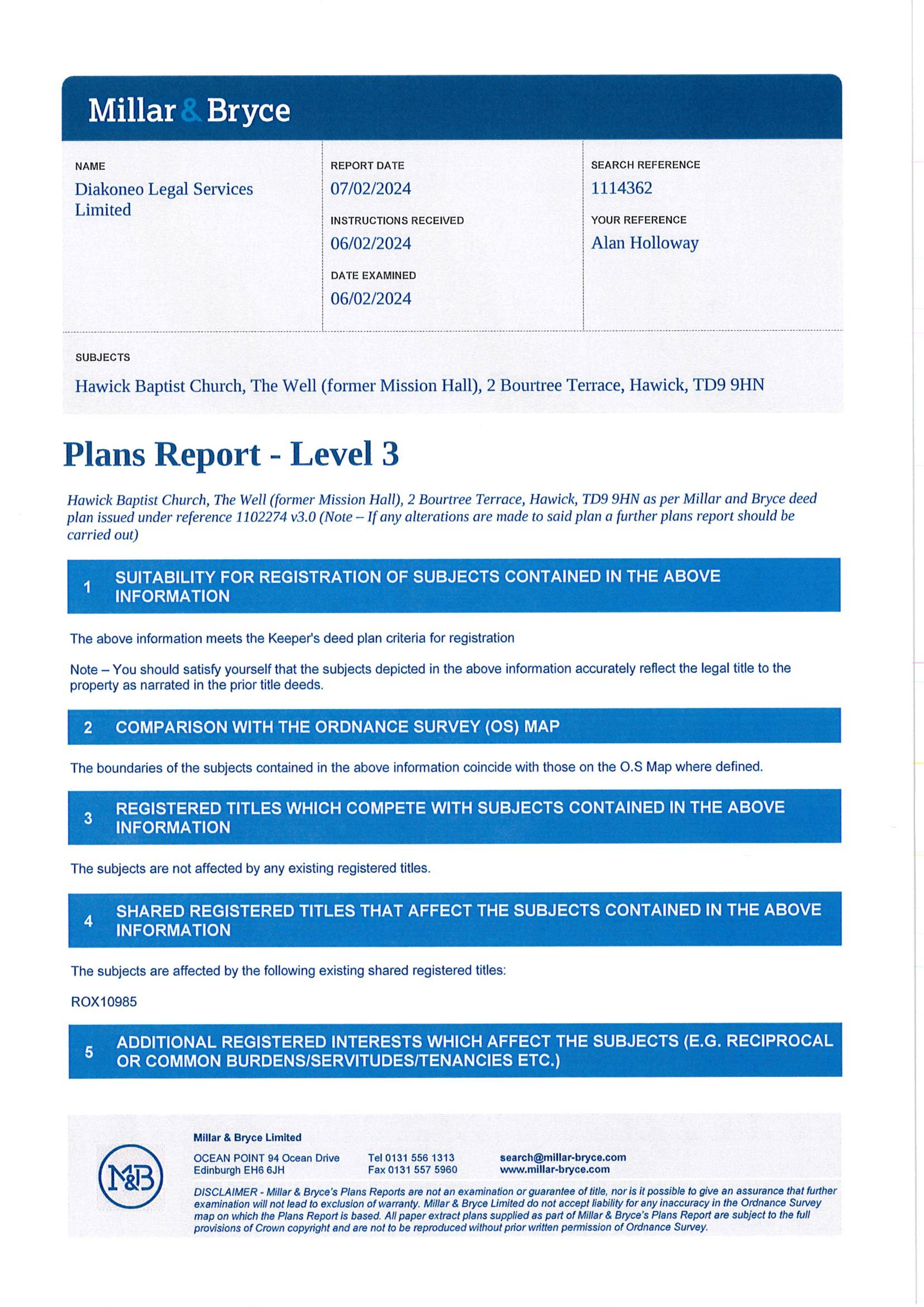 Planning document