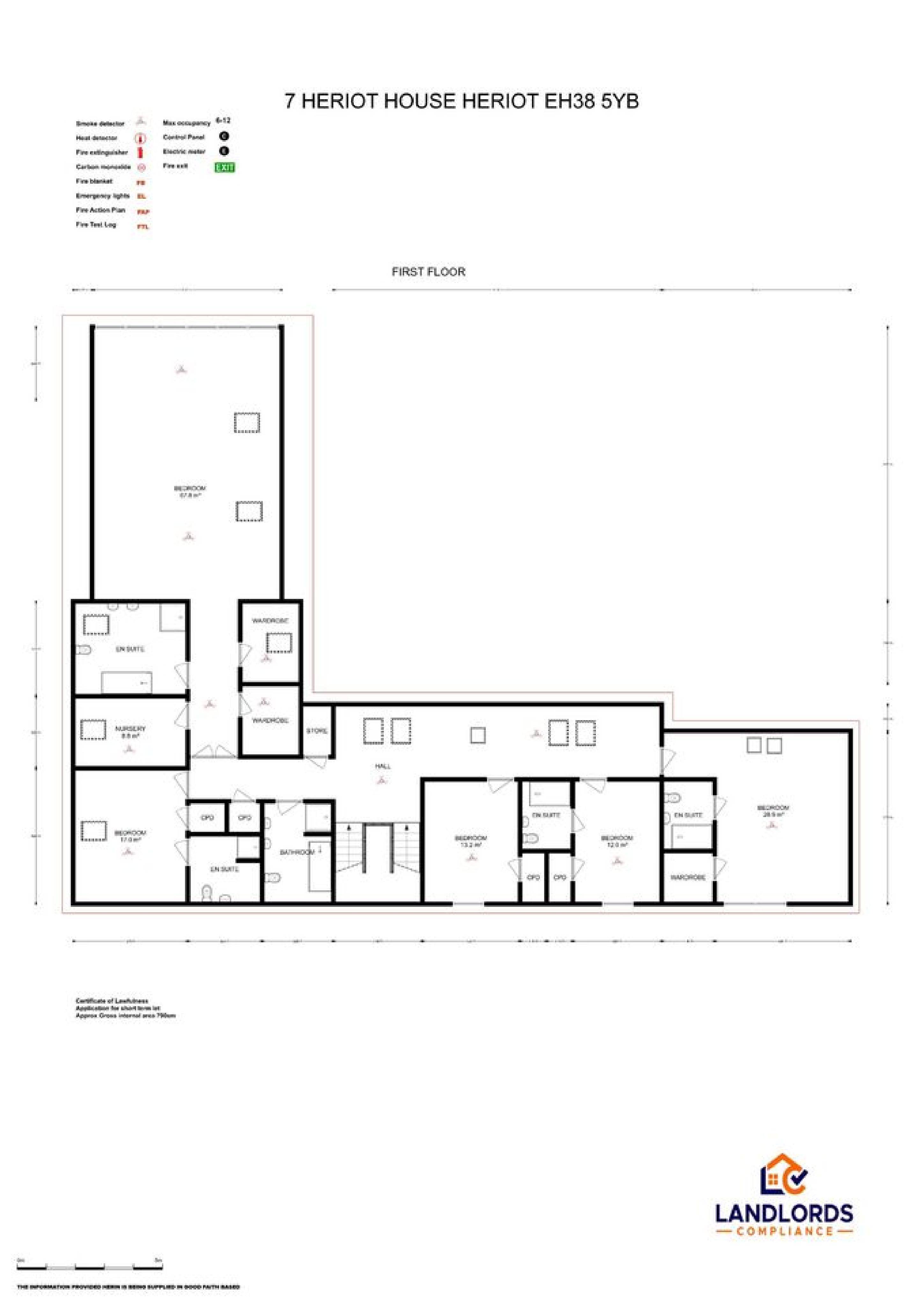 Planning document preview for application 26/01368/FUL, at 7 Heriot House Heriot Scottish Borders EH38 5YB, showing FLOOR PLAN, page 3