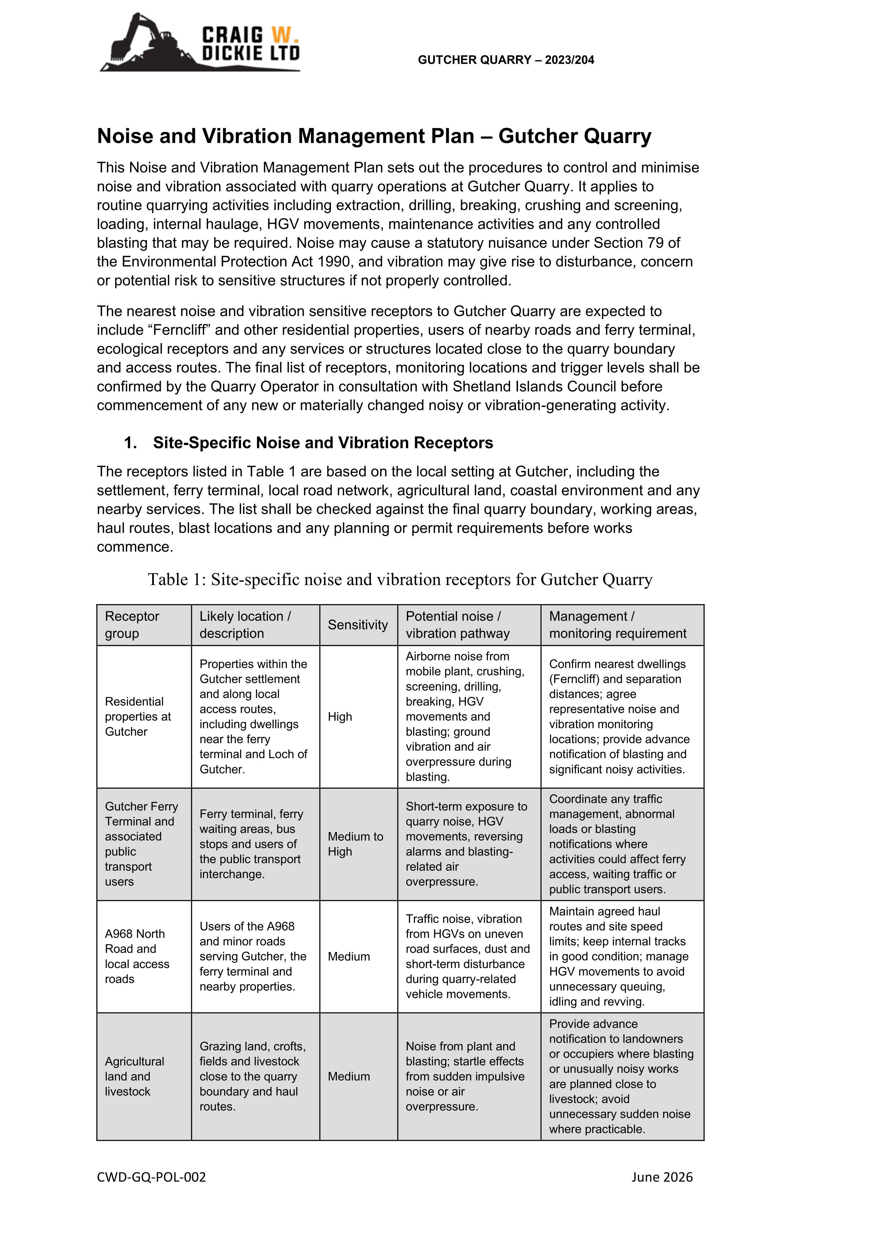 Planning document