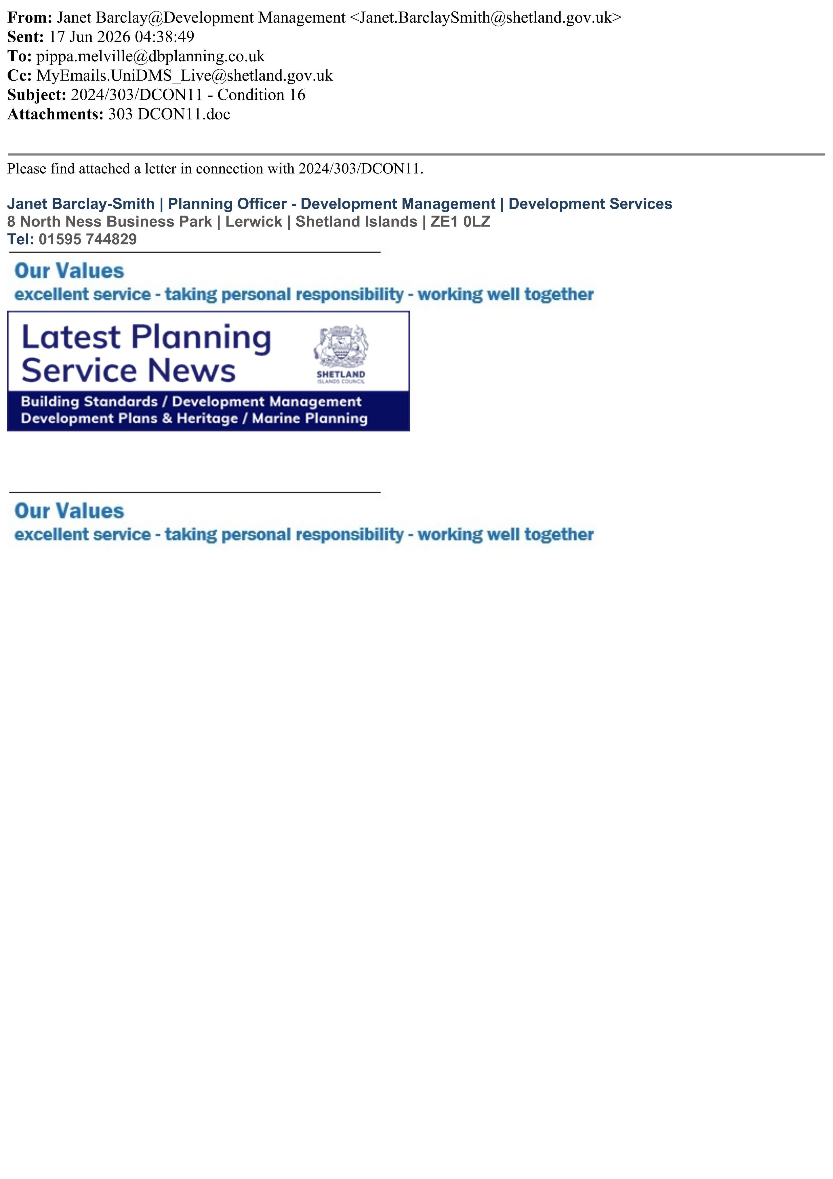 Planning document