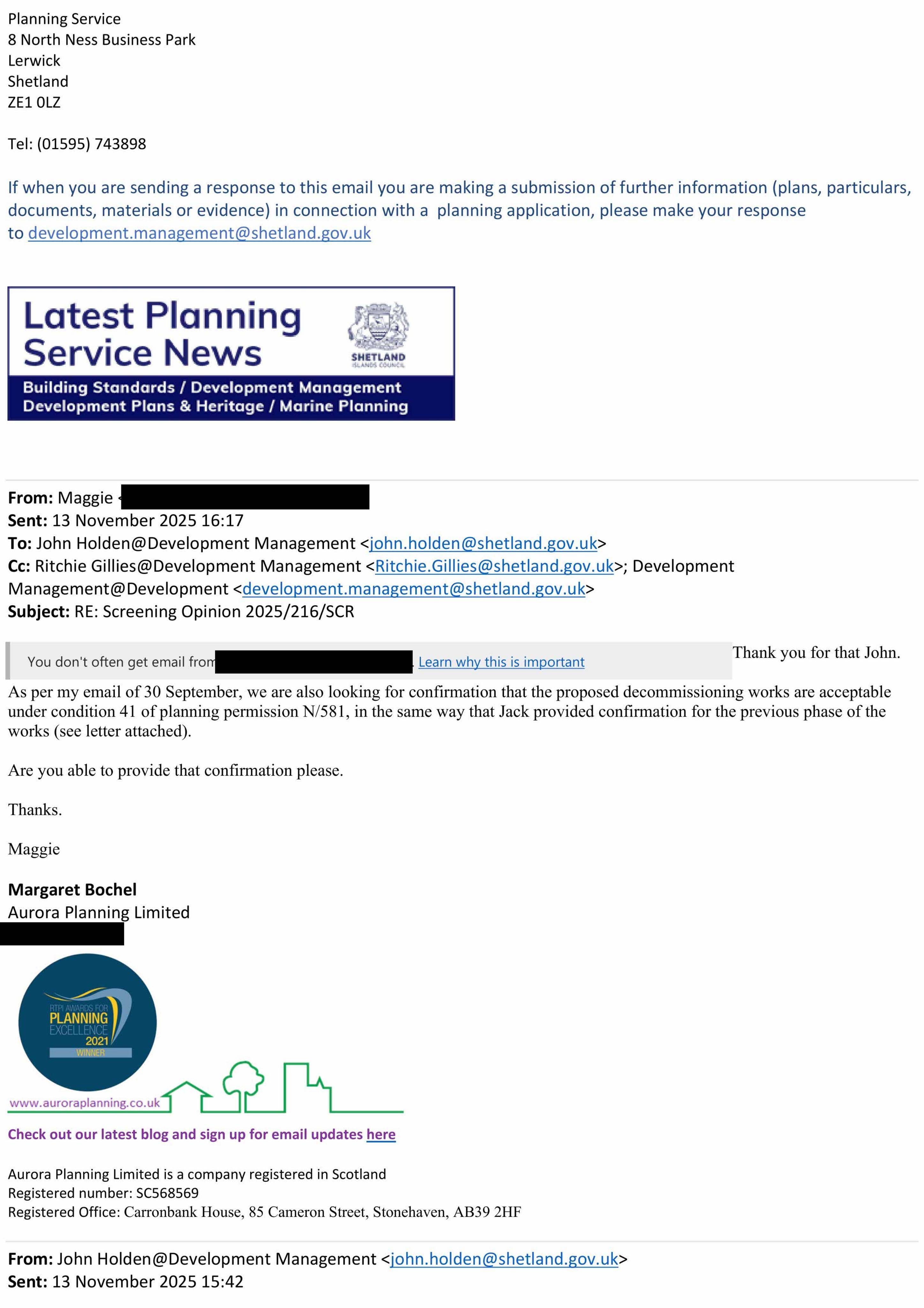 Planning document