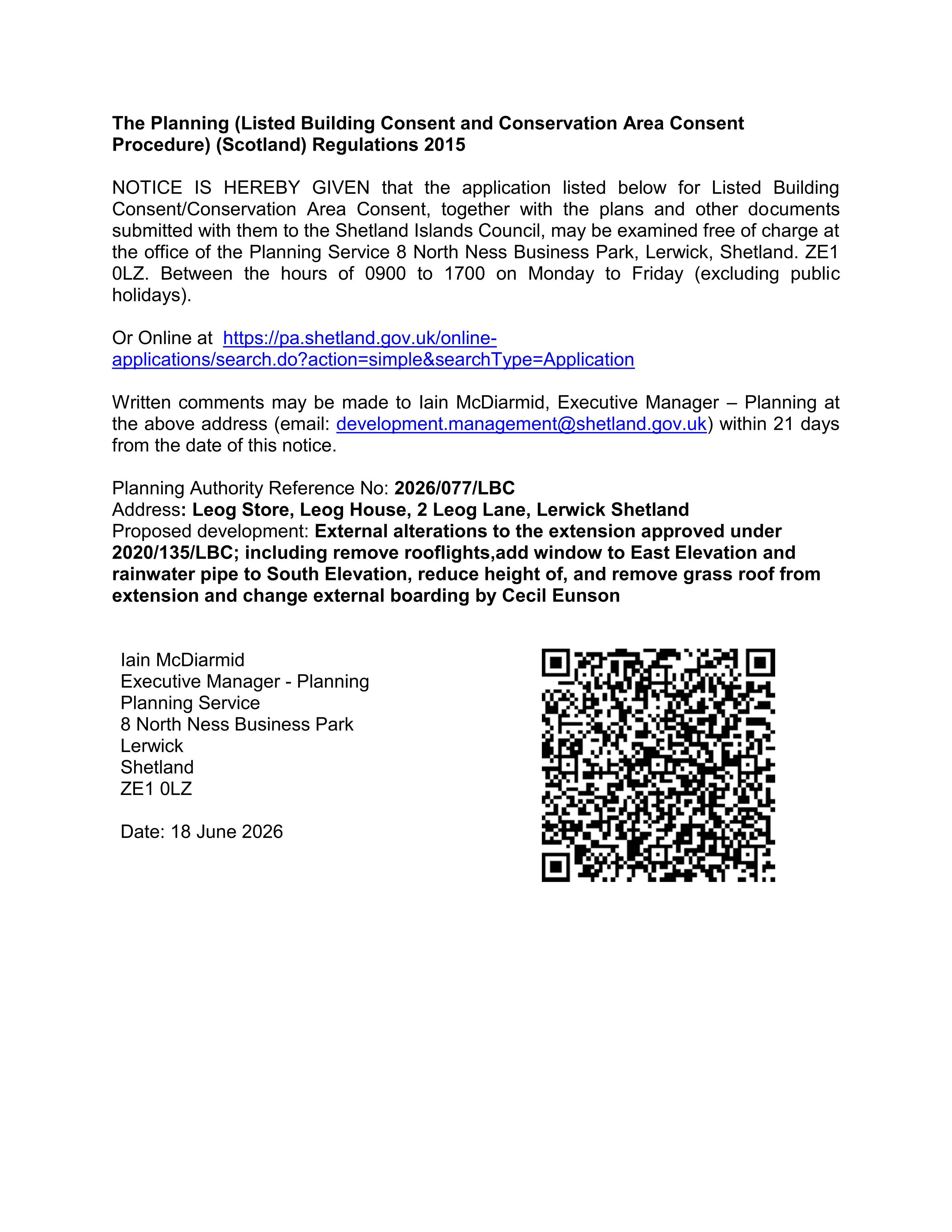 Planning document