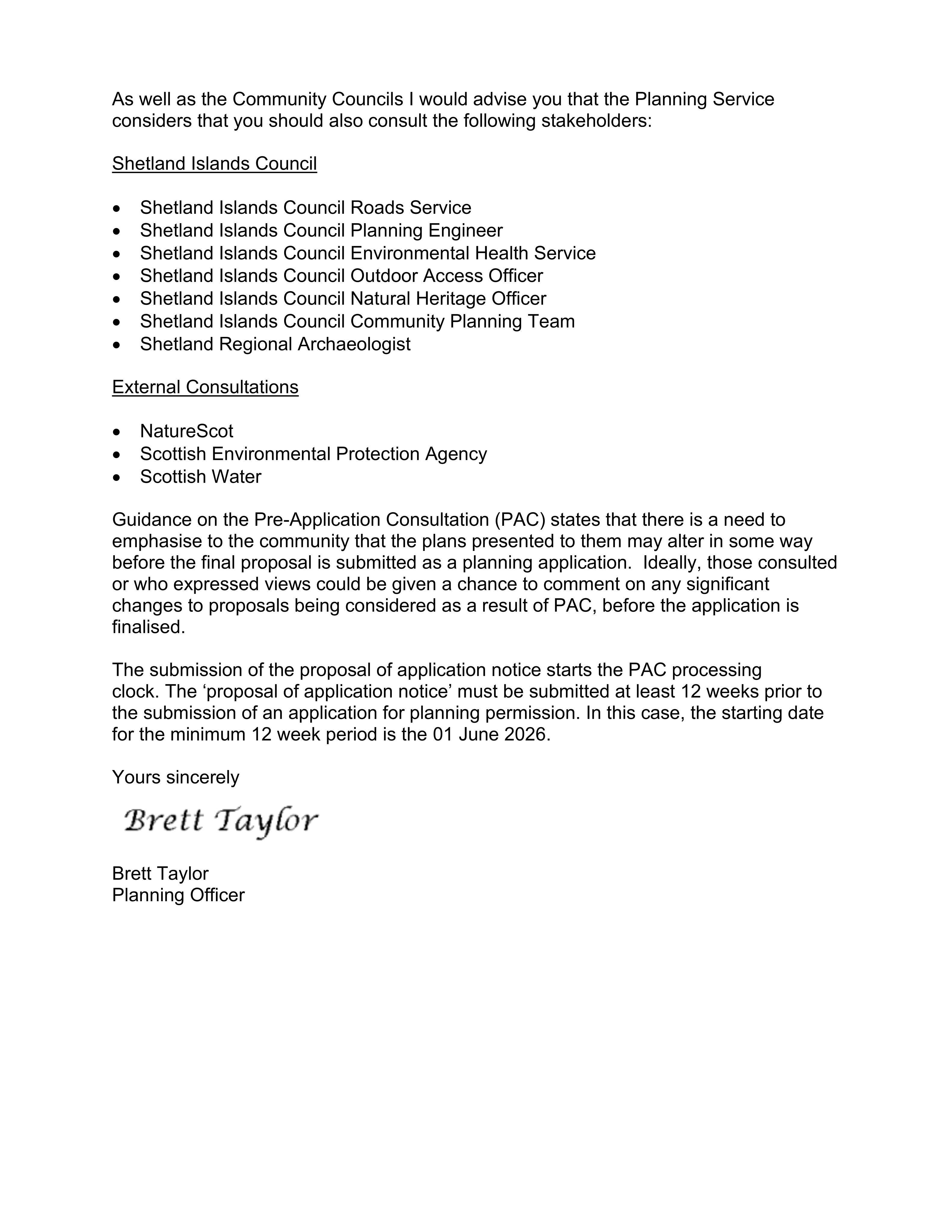 Planning document