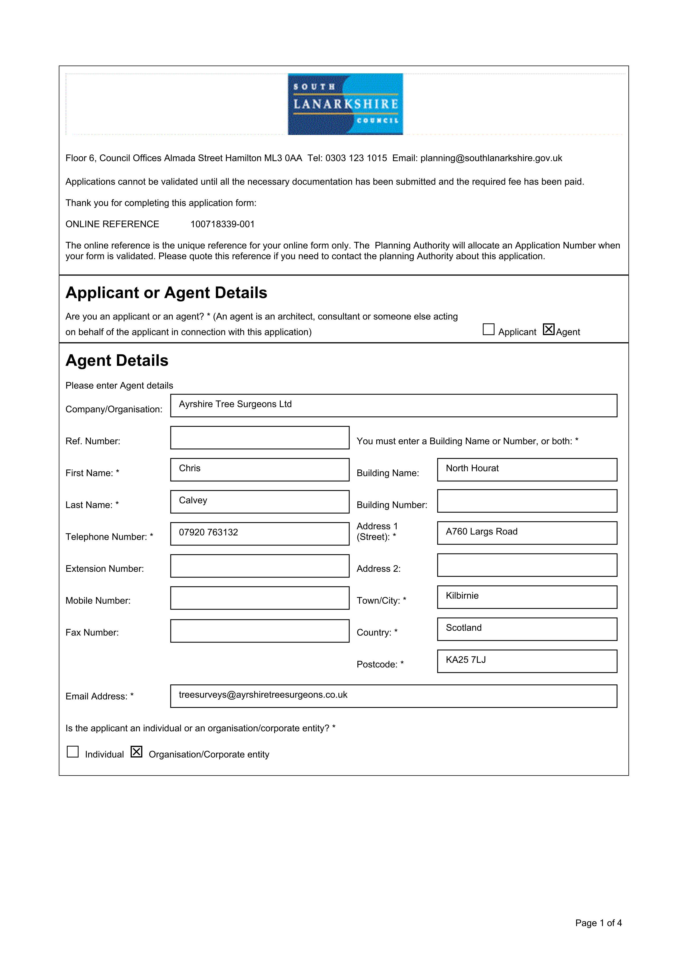 Planning document