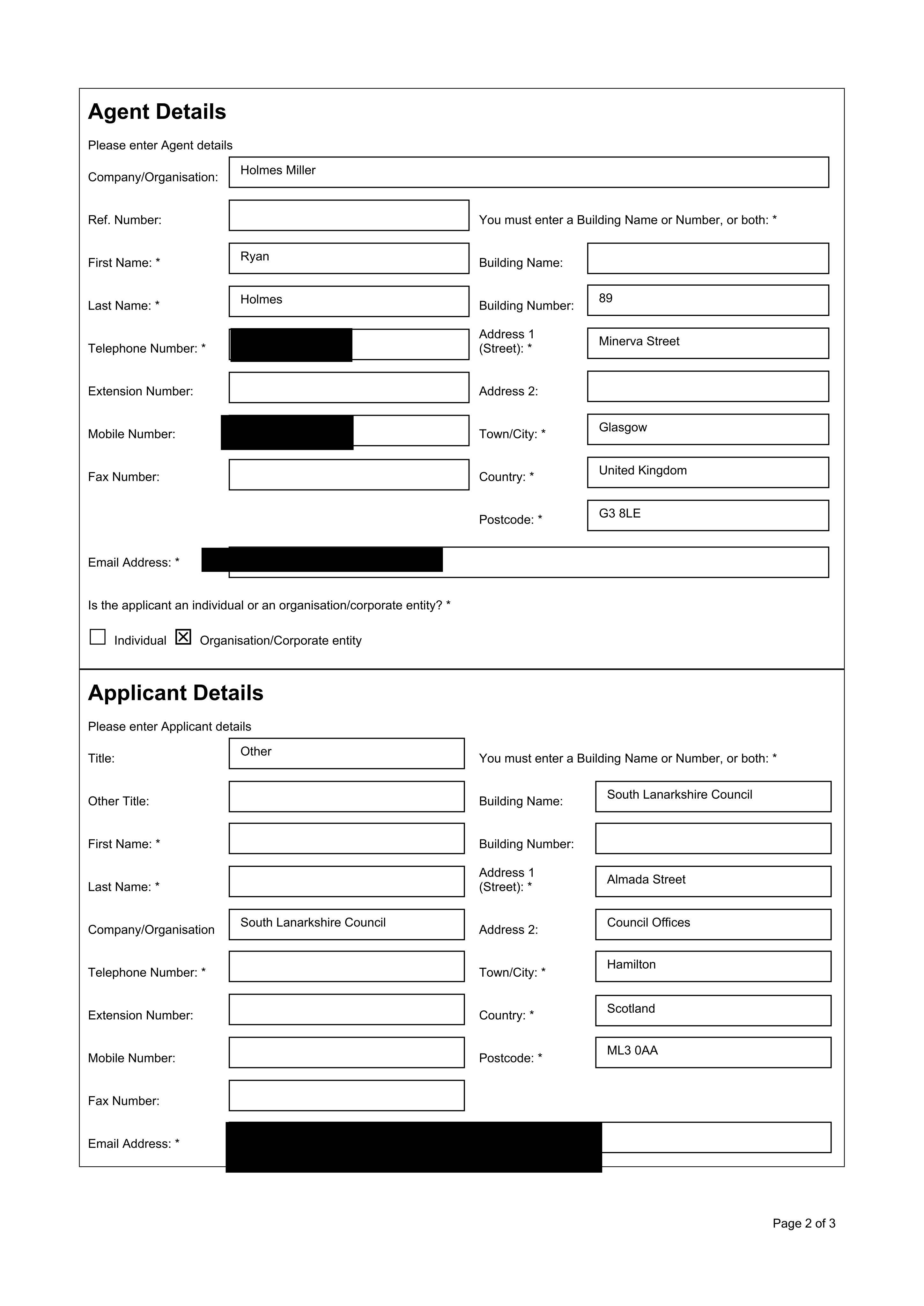 Planning document