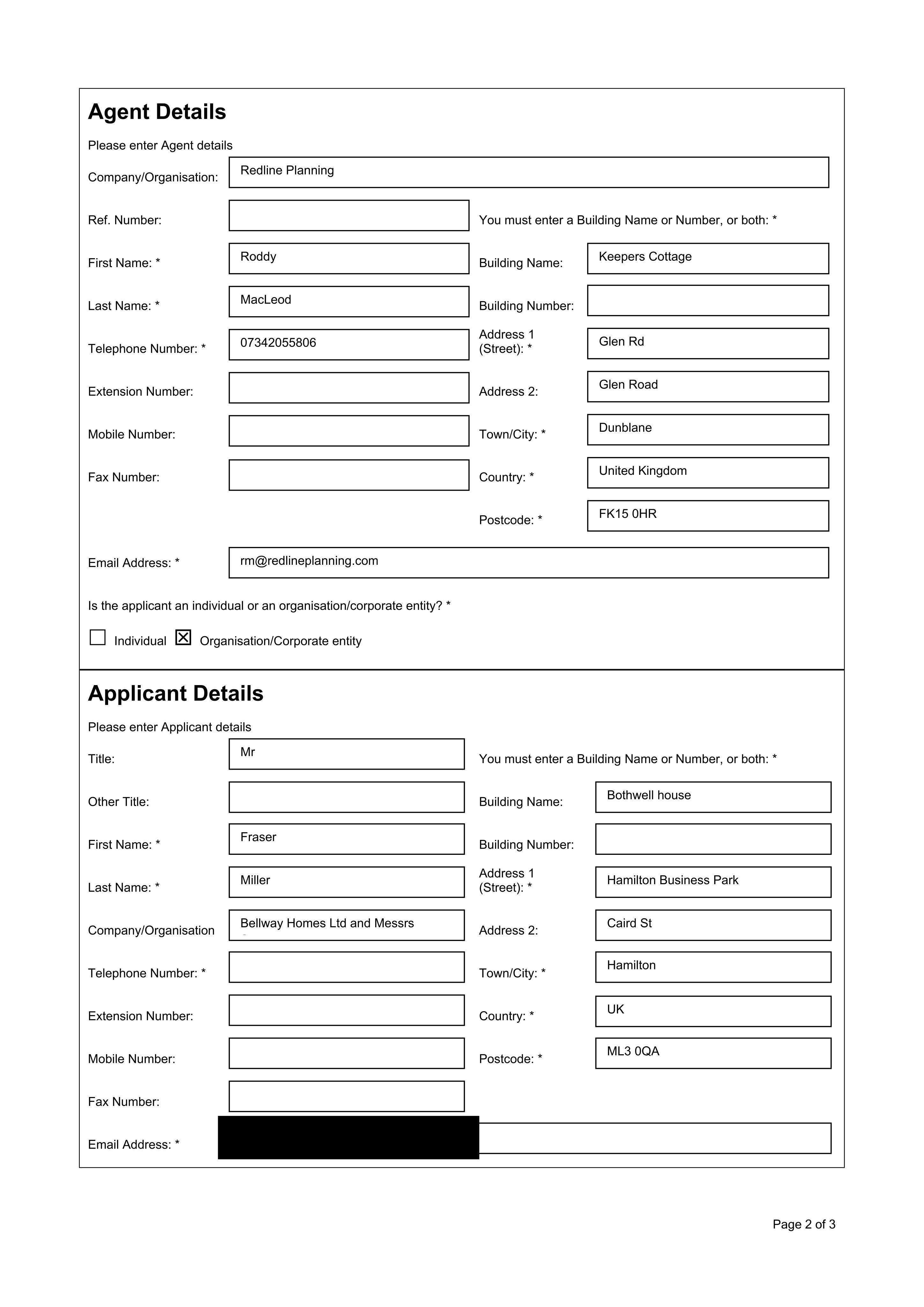 Planning document