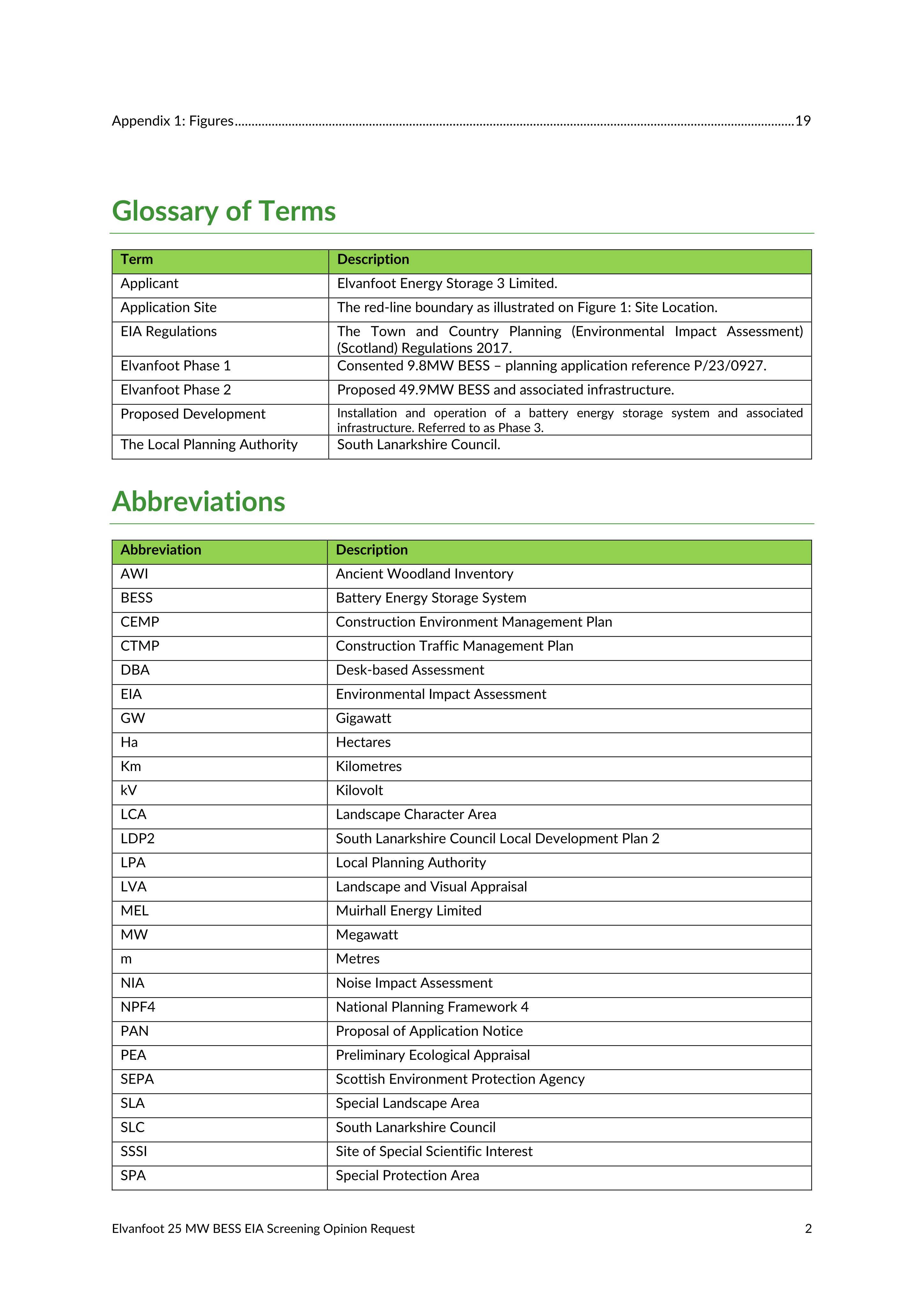 Planning document