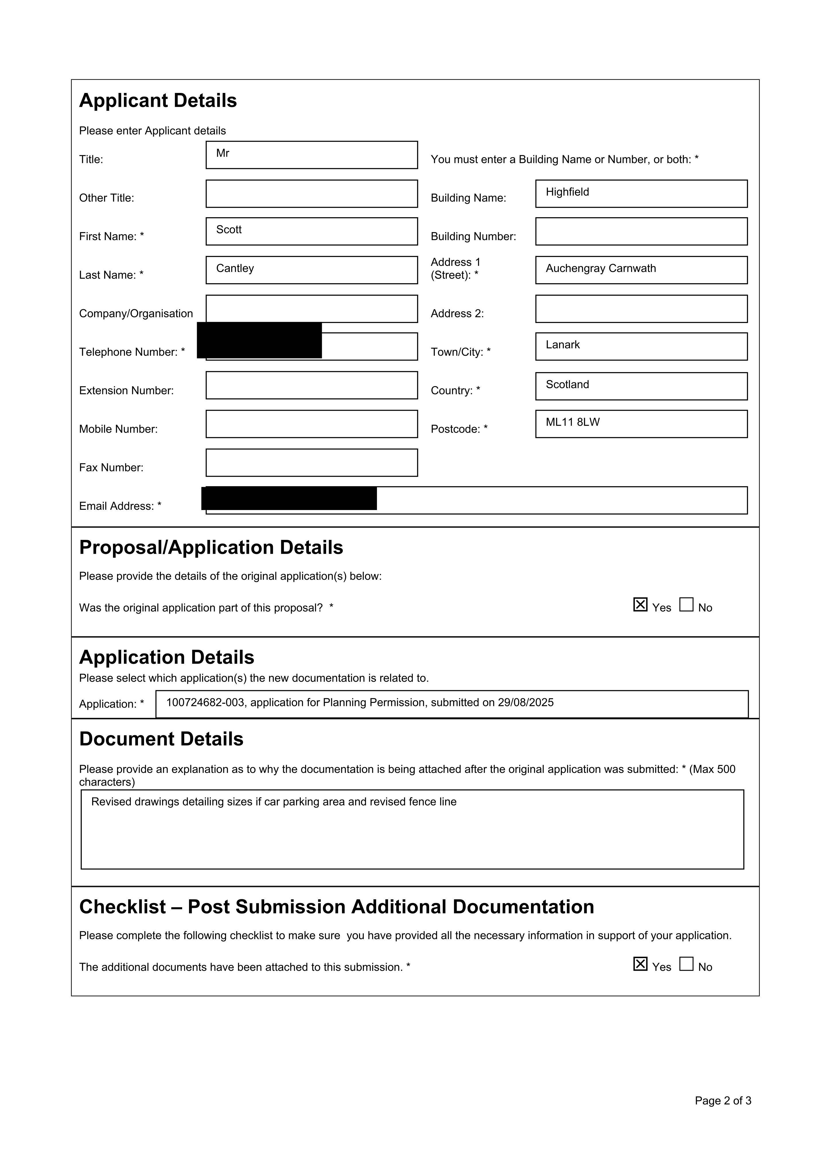 Planning document