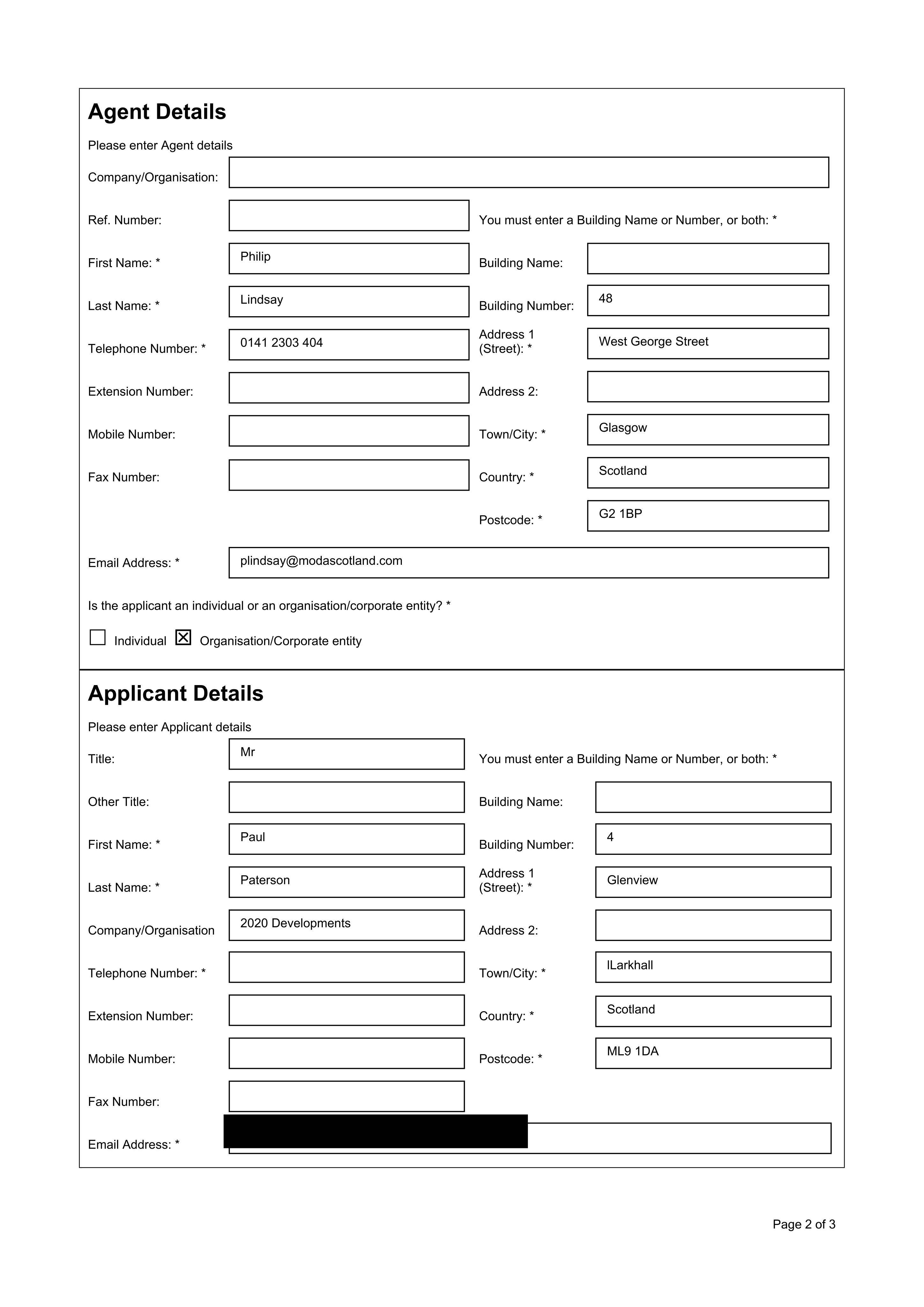 Planning document